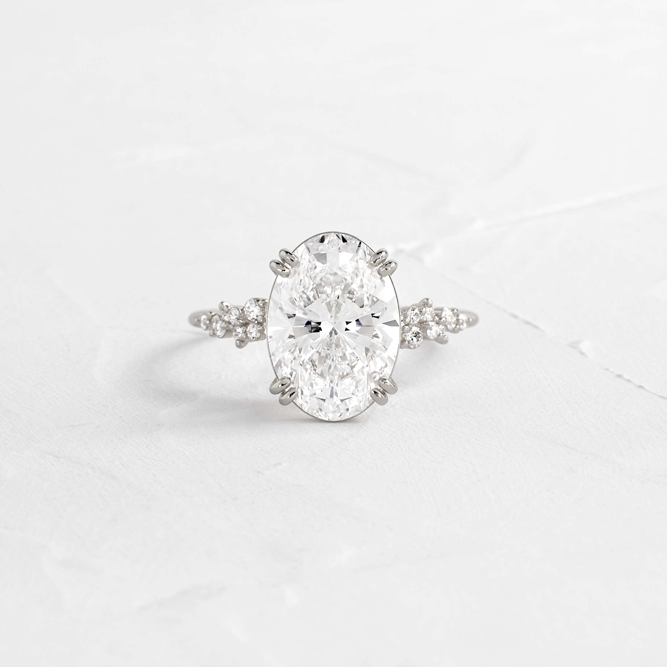 Solitaire-Oval Lab Grown Diamond Engagement Ring