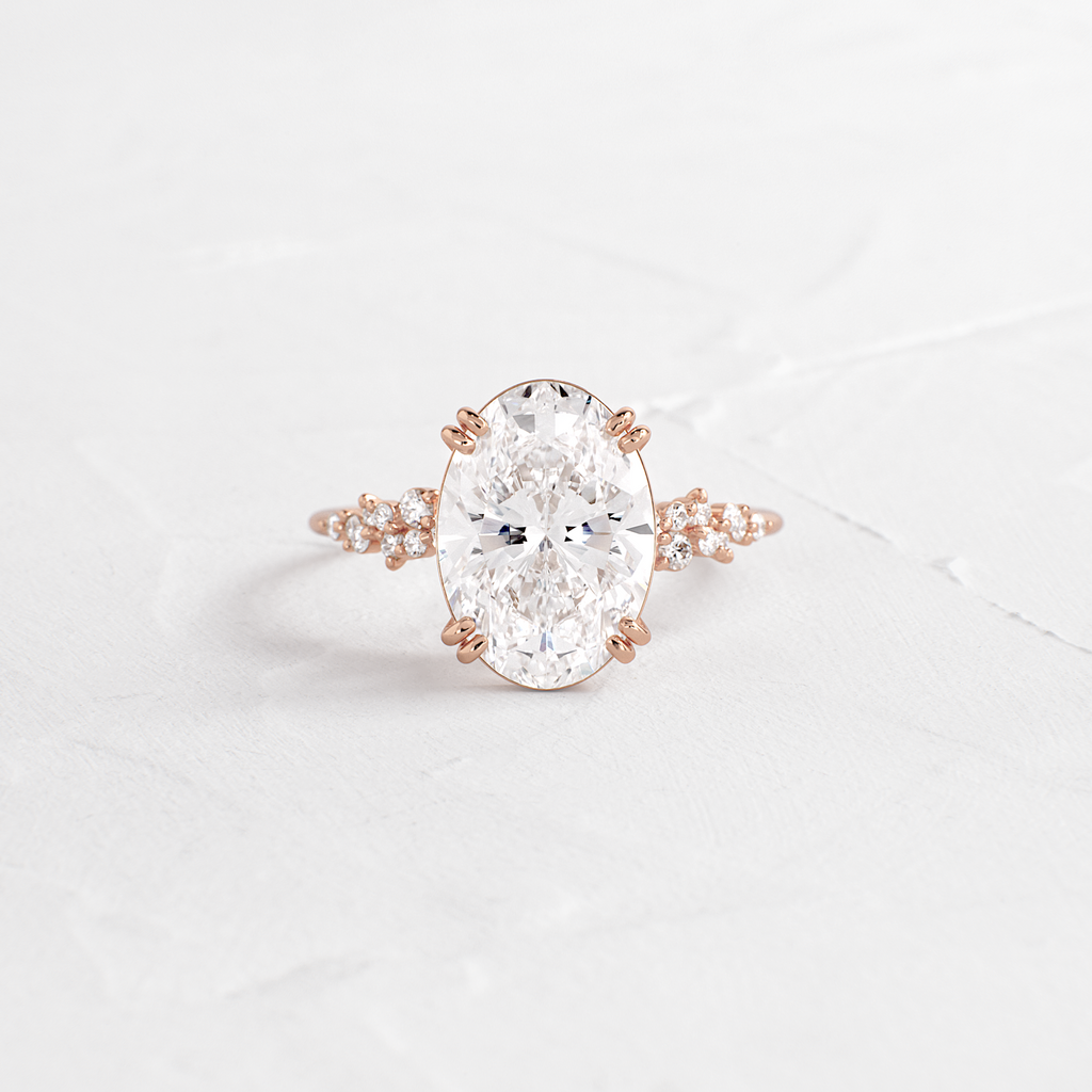 Solitaire-Oval Lab Grown Diamond Engagement Ring