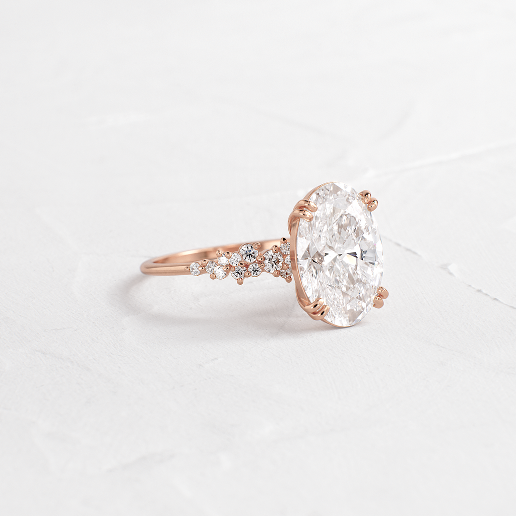 Solitaire-Oval Lab Grown Diamond Engagement Ring