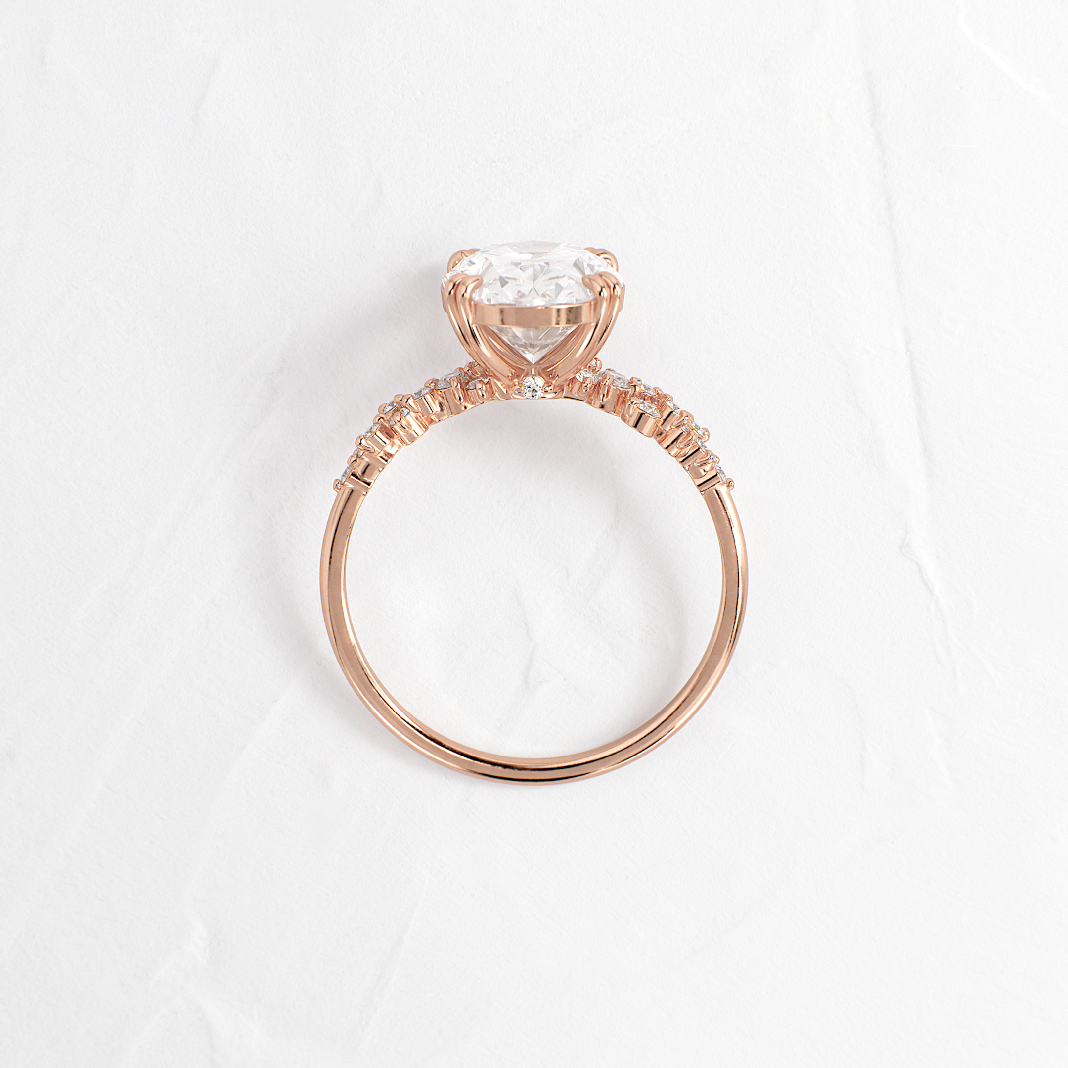 Solitaire-Oval Lab Grown Diamond Engagement Ring