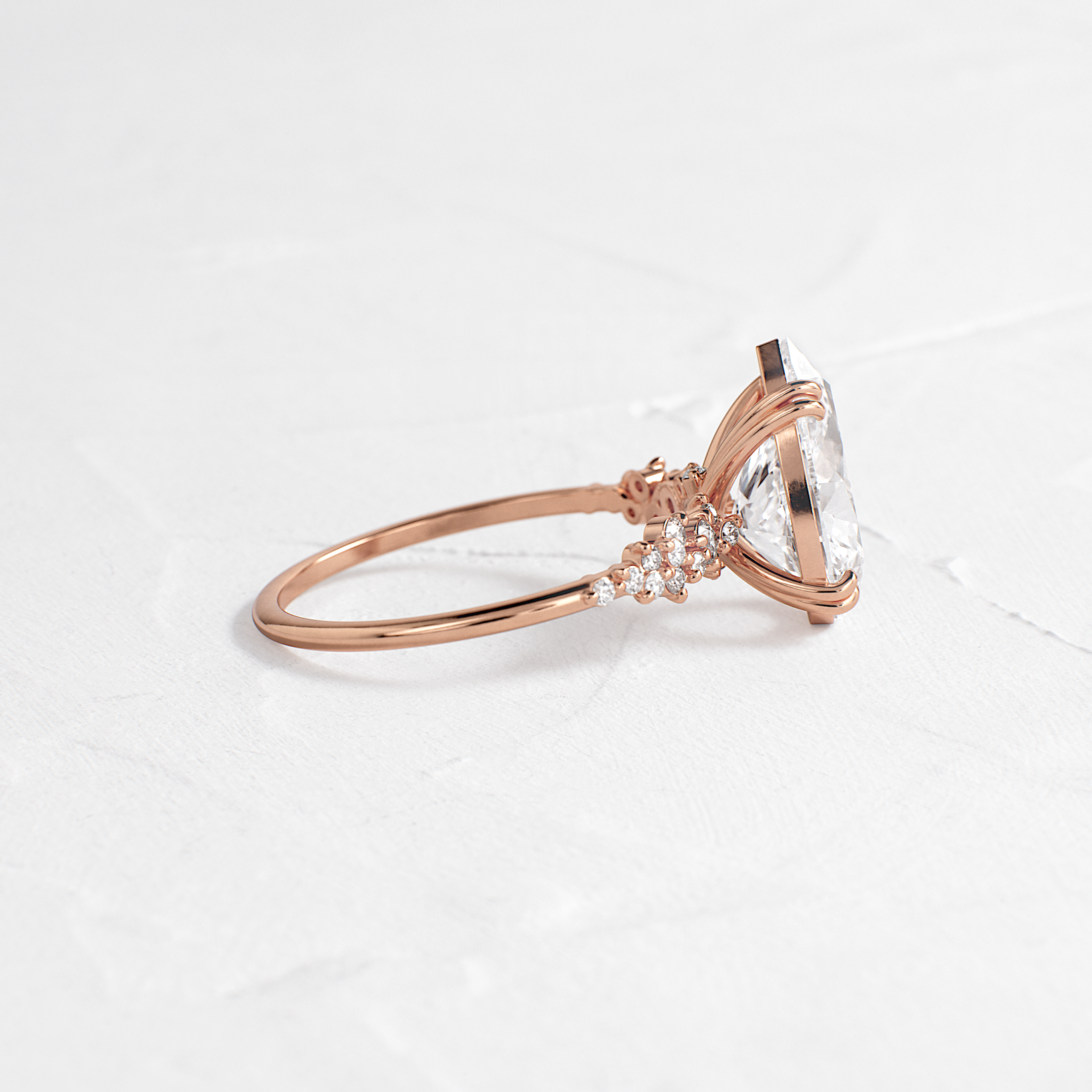 Solitaire-Oval Lab Grown Diamond Engagement Ring
