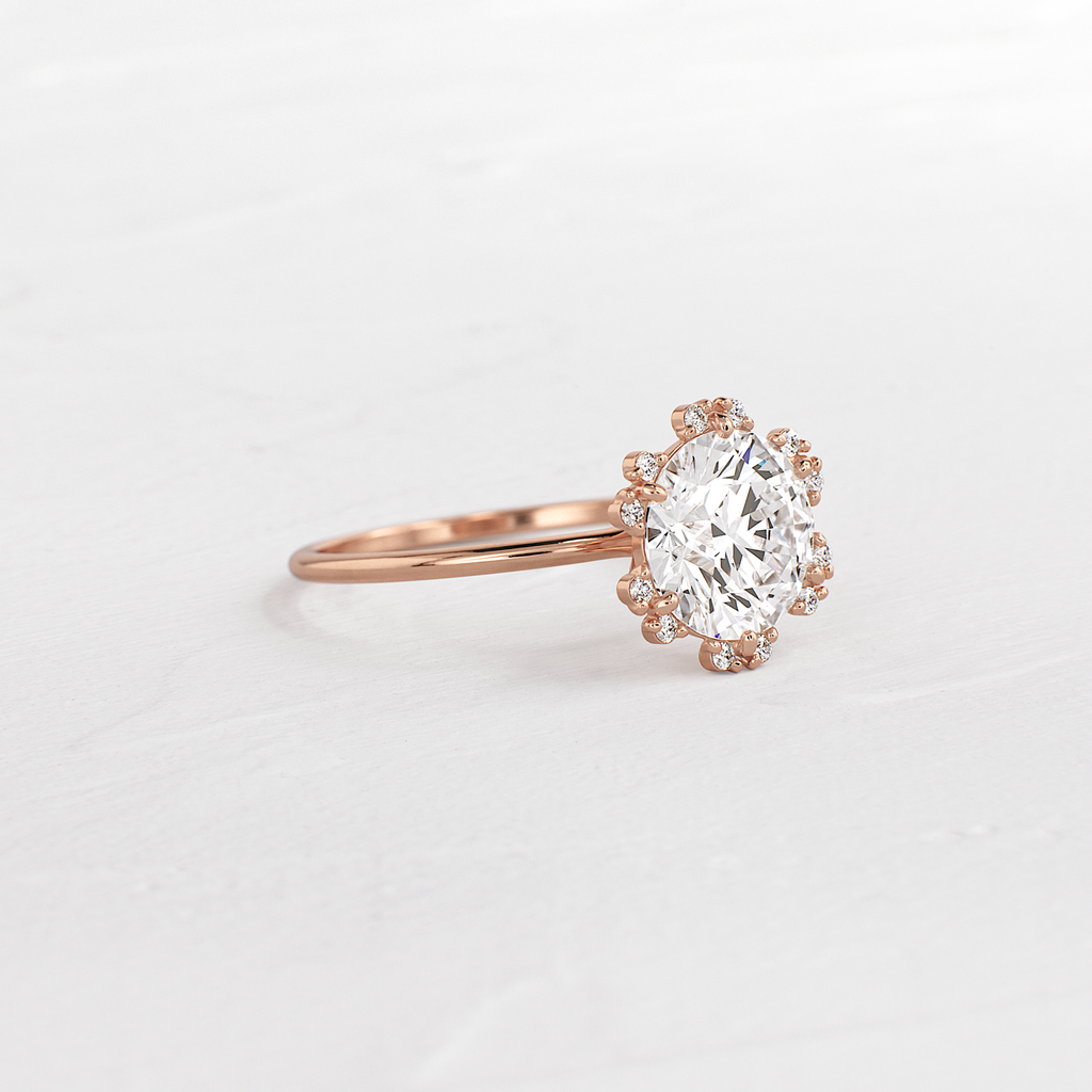 Solitaire-Oval Lab Grown Diamond Engagement Ring