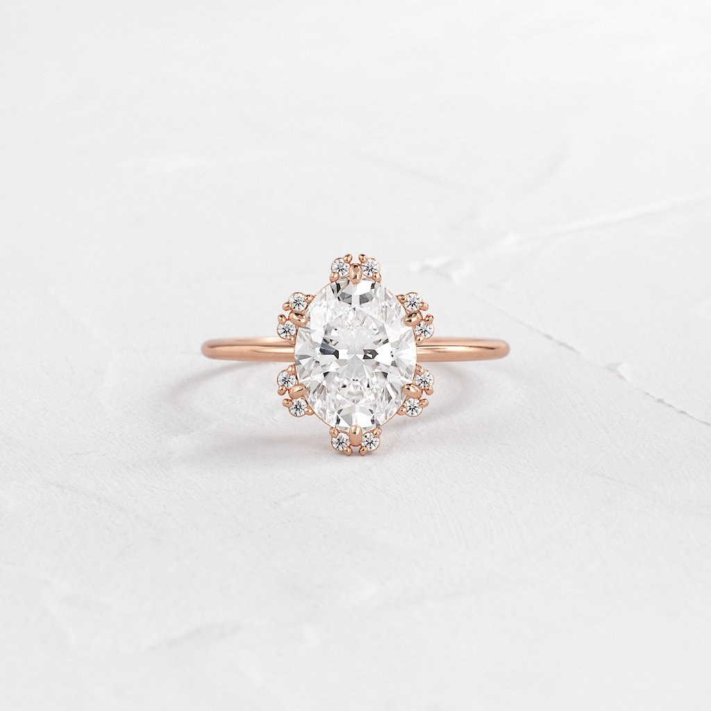 Solitaire-Oval Lab Grown Diamond Engagement Ring