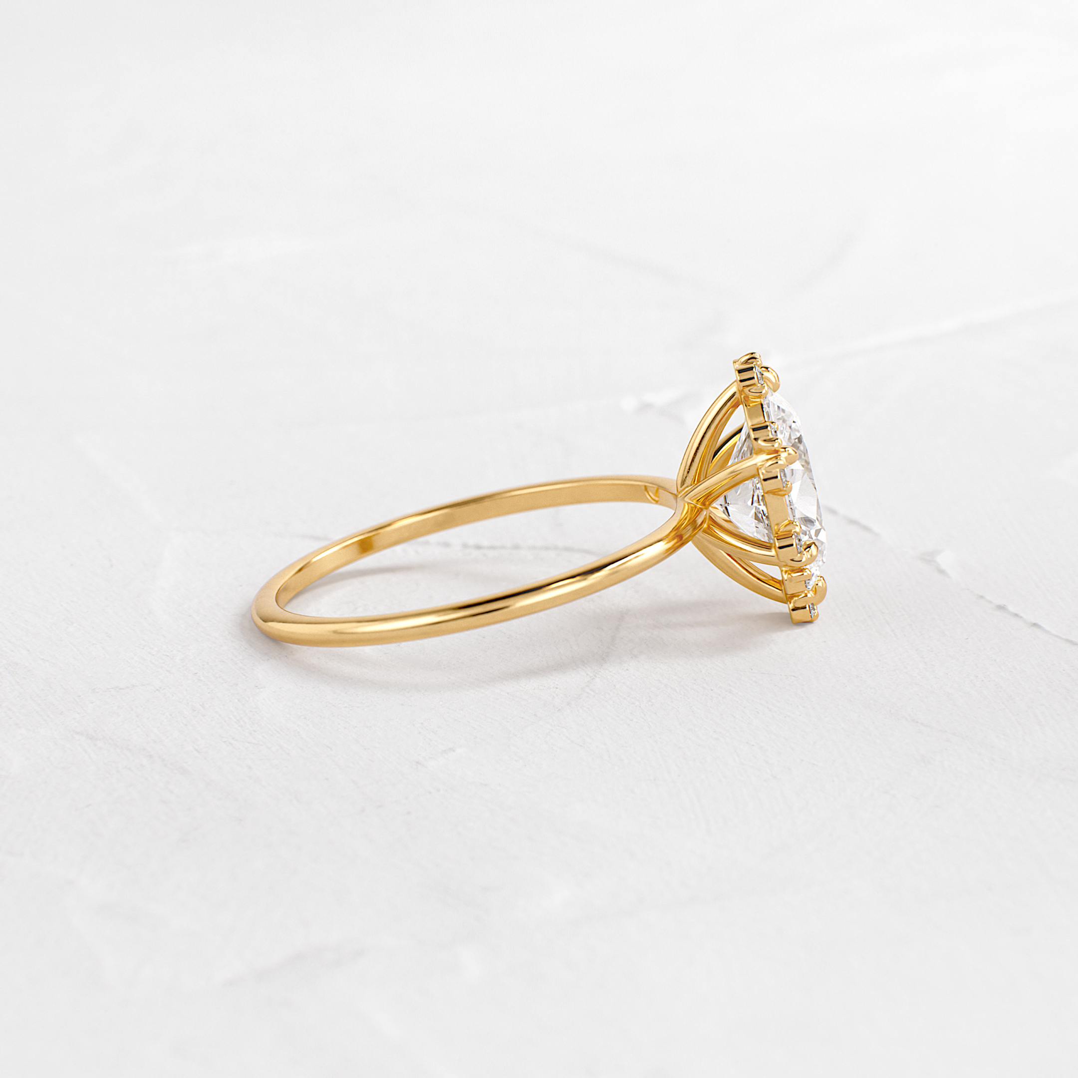 Solitaire-Oval Lab Grown Diamond Engagement Ring