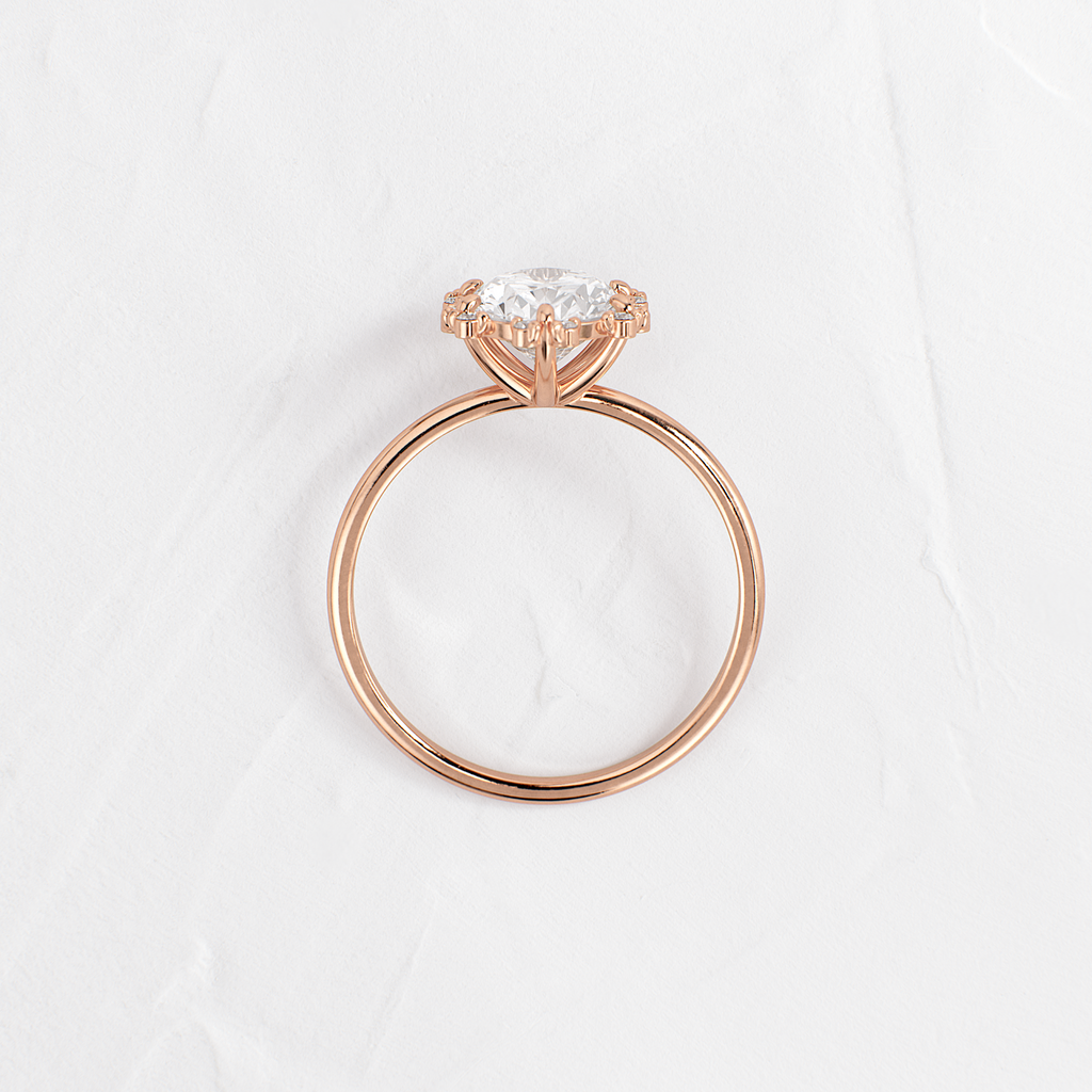 Solitaire-Oval Lab Grown Diamond Engagement Ring