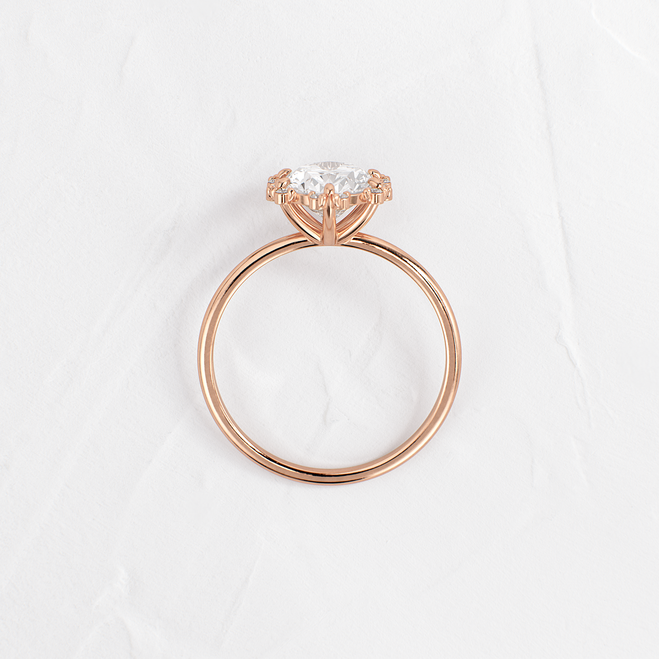 Solitaire-Oval Lab Grown Diamond Engagement Ring