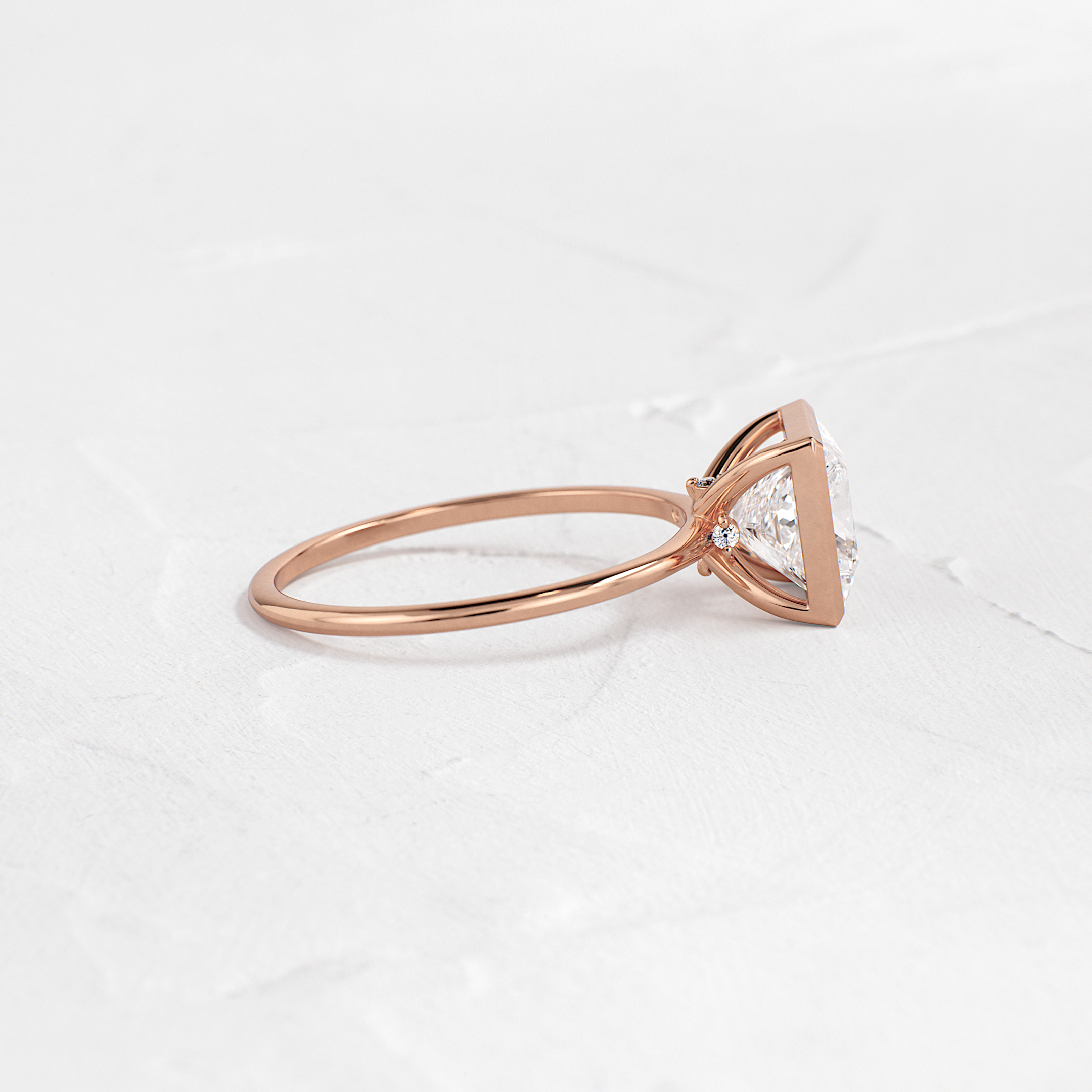 Solitaire-Oval Lab Grown Diamond Engagement Ring