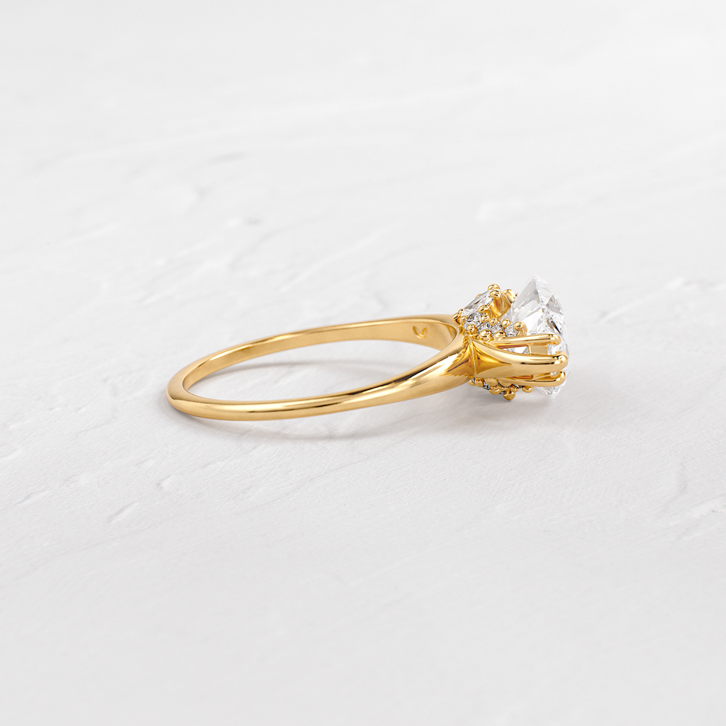 Solitaire-Oval Lab Grown Diamond Engagement Ring