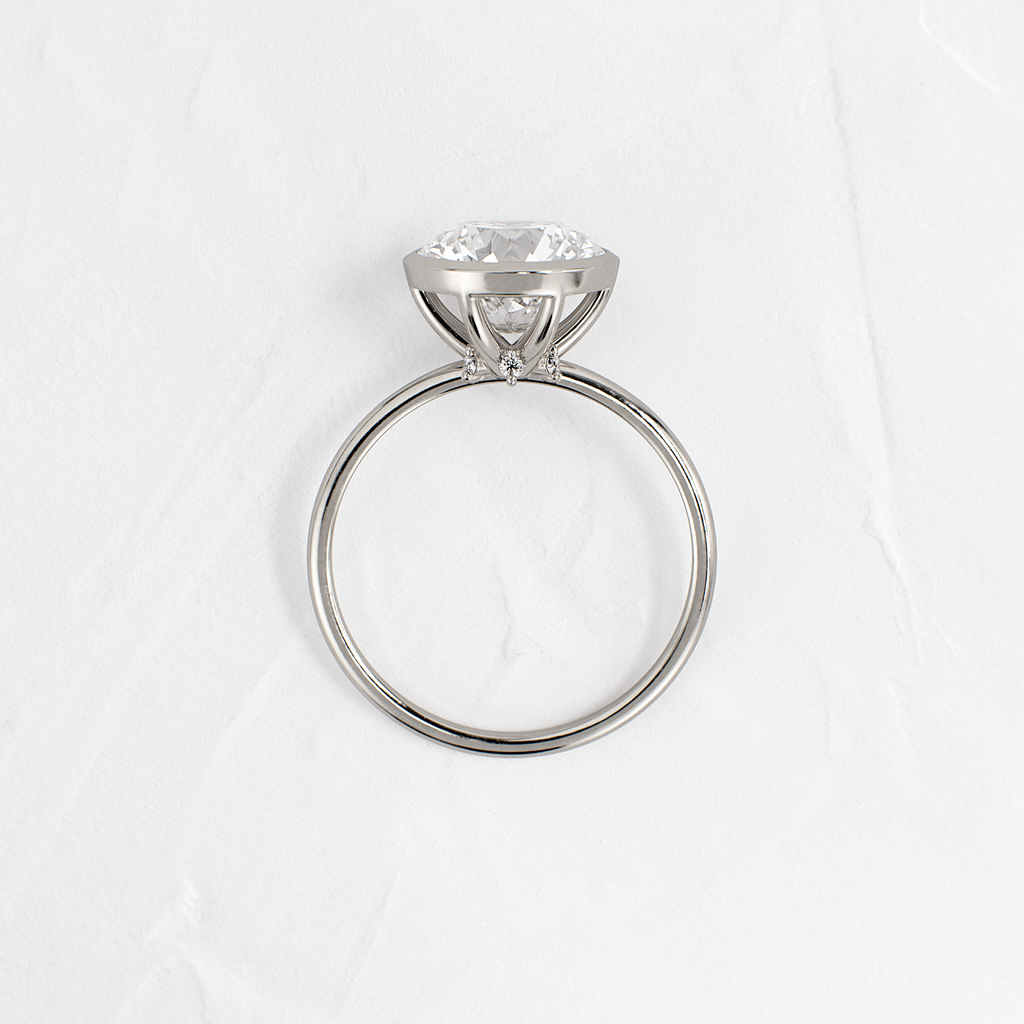 Solitaire-Oval Lab Grown Diamond Engagement Ring