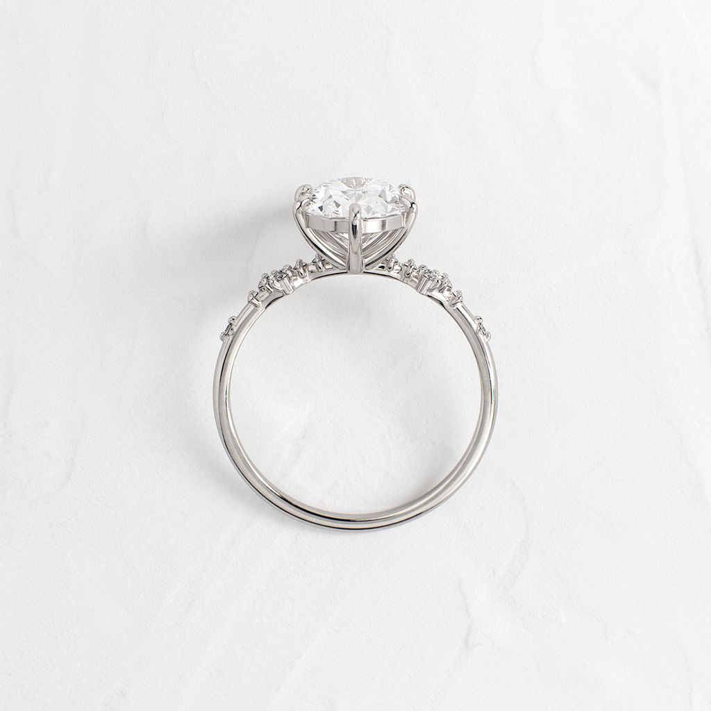 Solitaire-Oval Lab Grown Diamond Engagement Ring