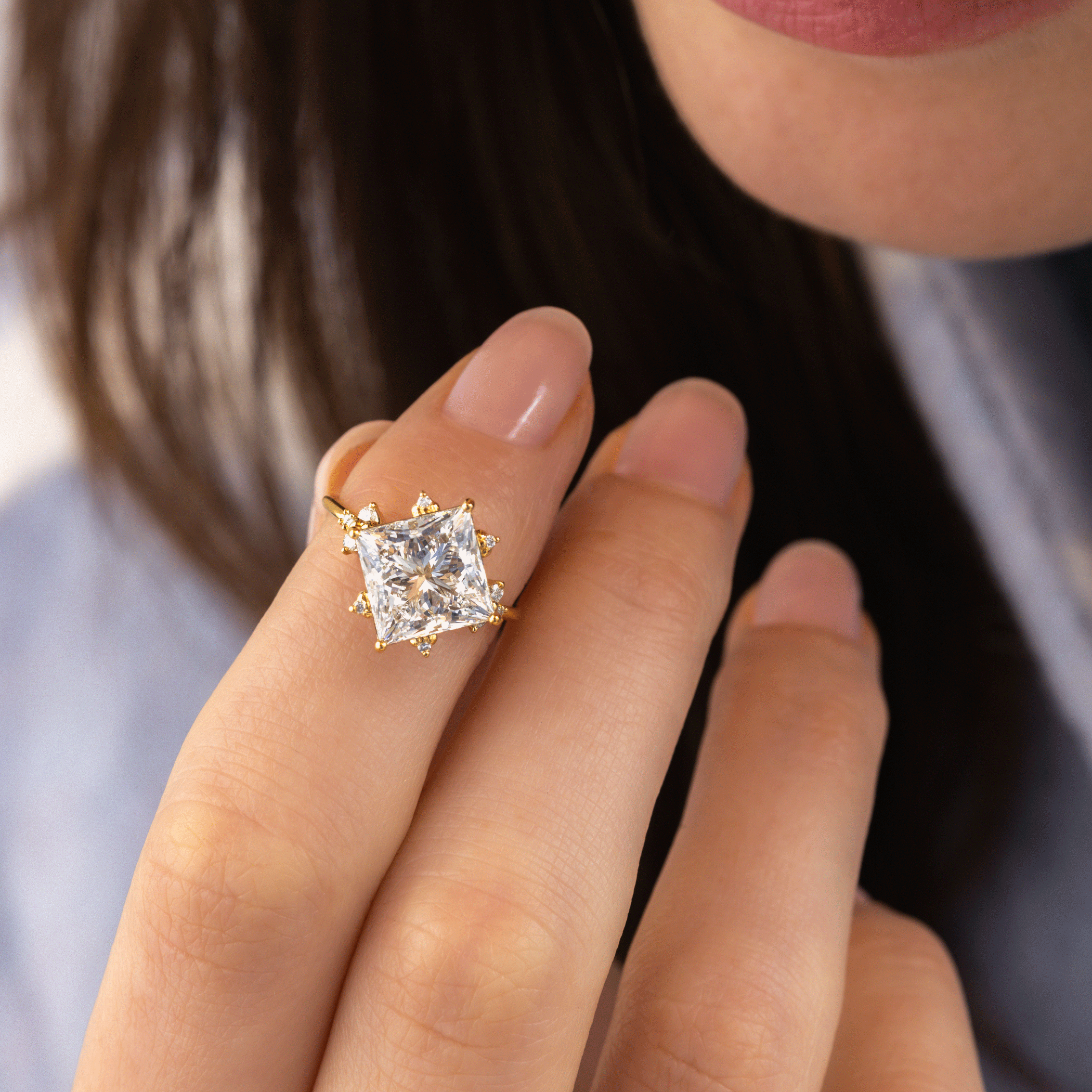 Solitaire-Oval Lab Grown Diamond Engagement Ring