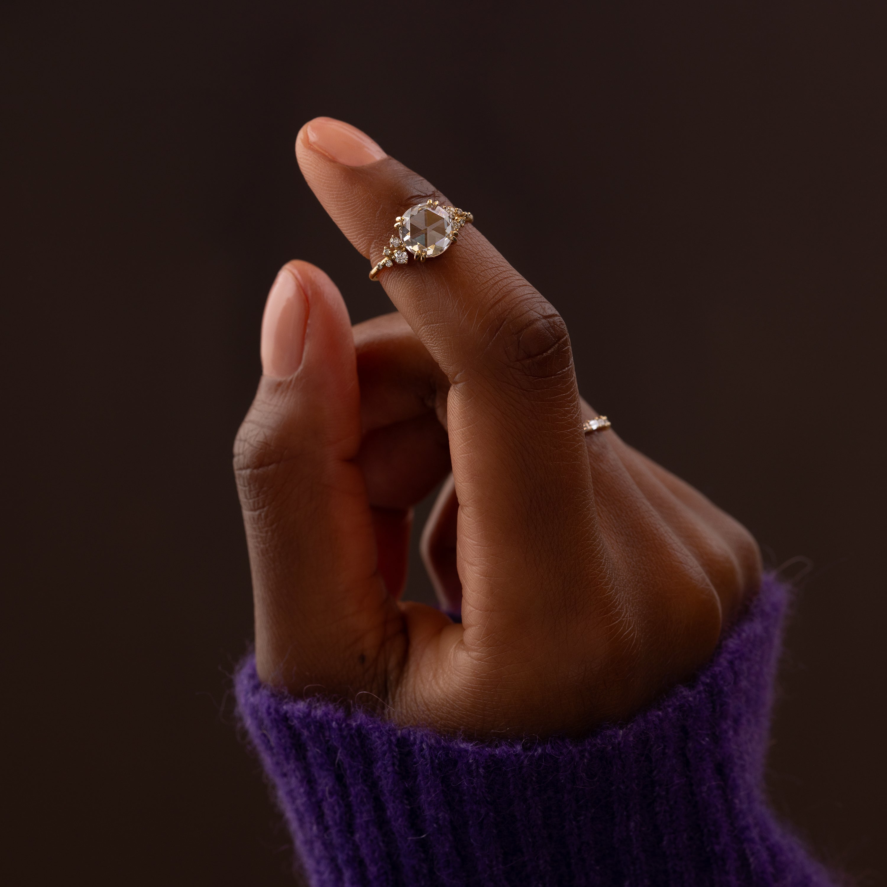 Solitaire-Oval Lab Grown Diamond Engagement Ring