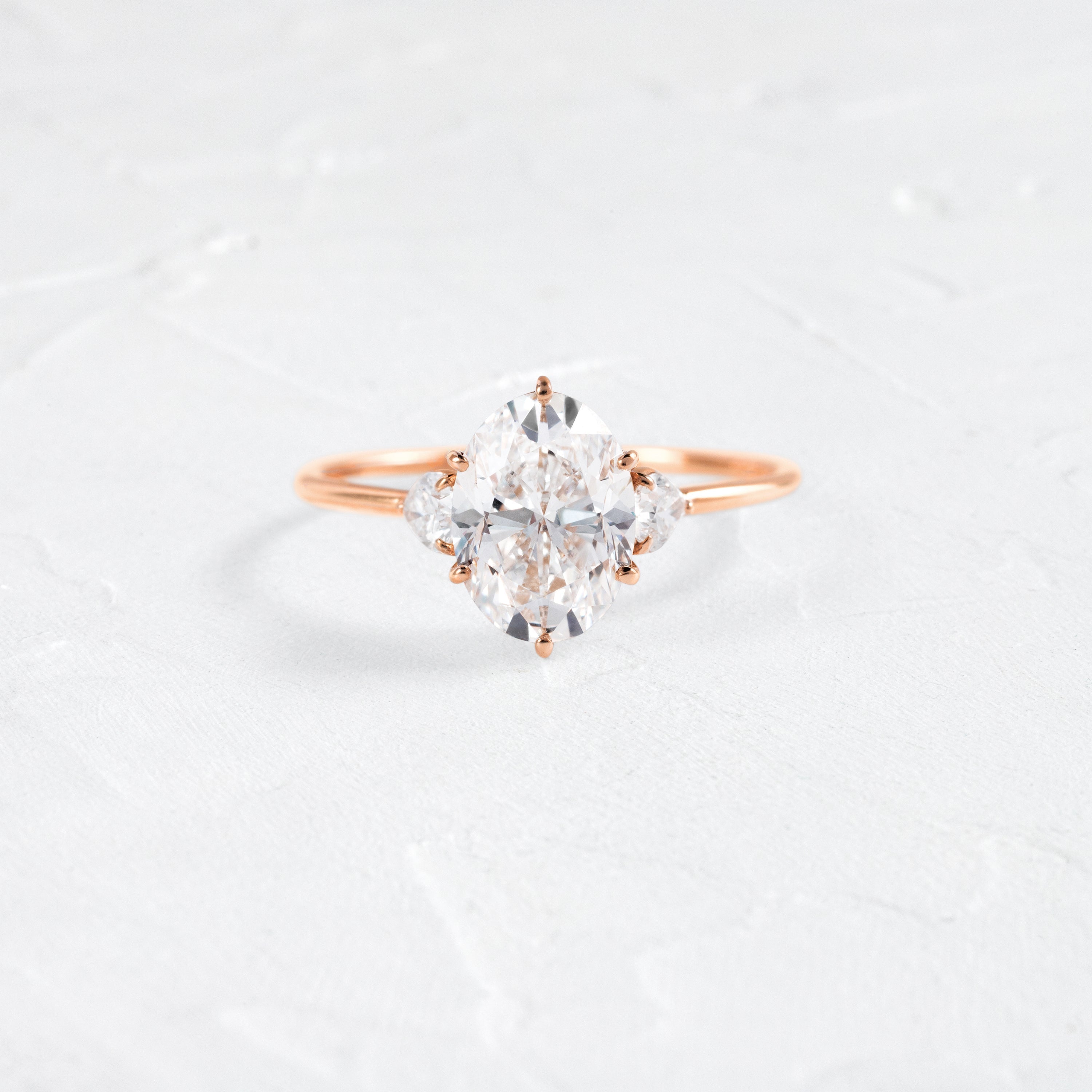 Solitaire-Oval Lab Grown Diamond Engagement Ring