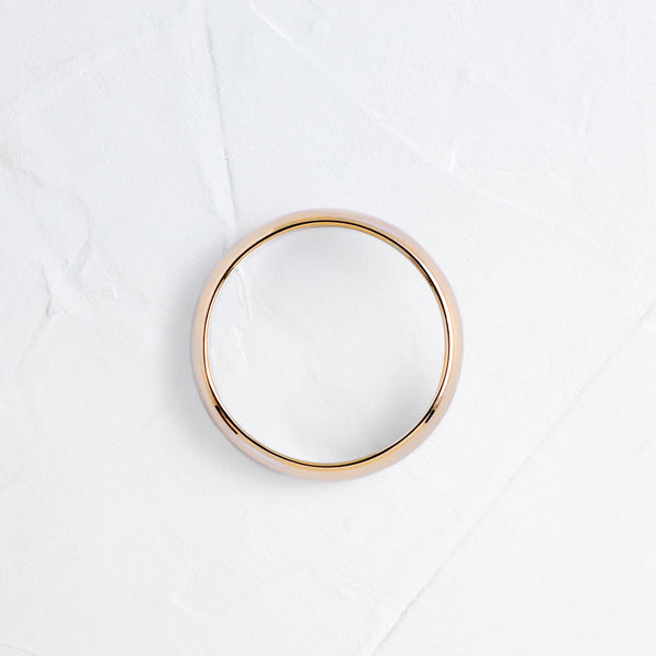 Half Round- Men's Wedding Band - Classic- Men's Wedding Band