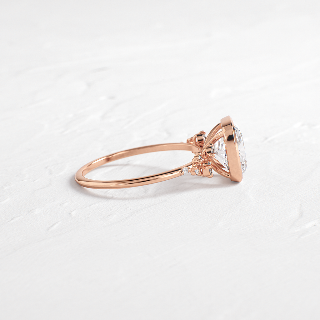Solitaire-Oval Lab Grown Diamond Engagement Ring