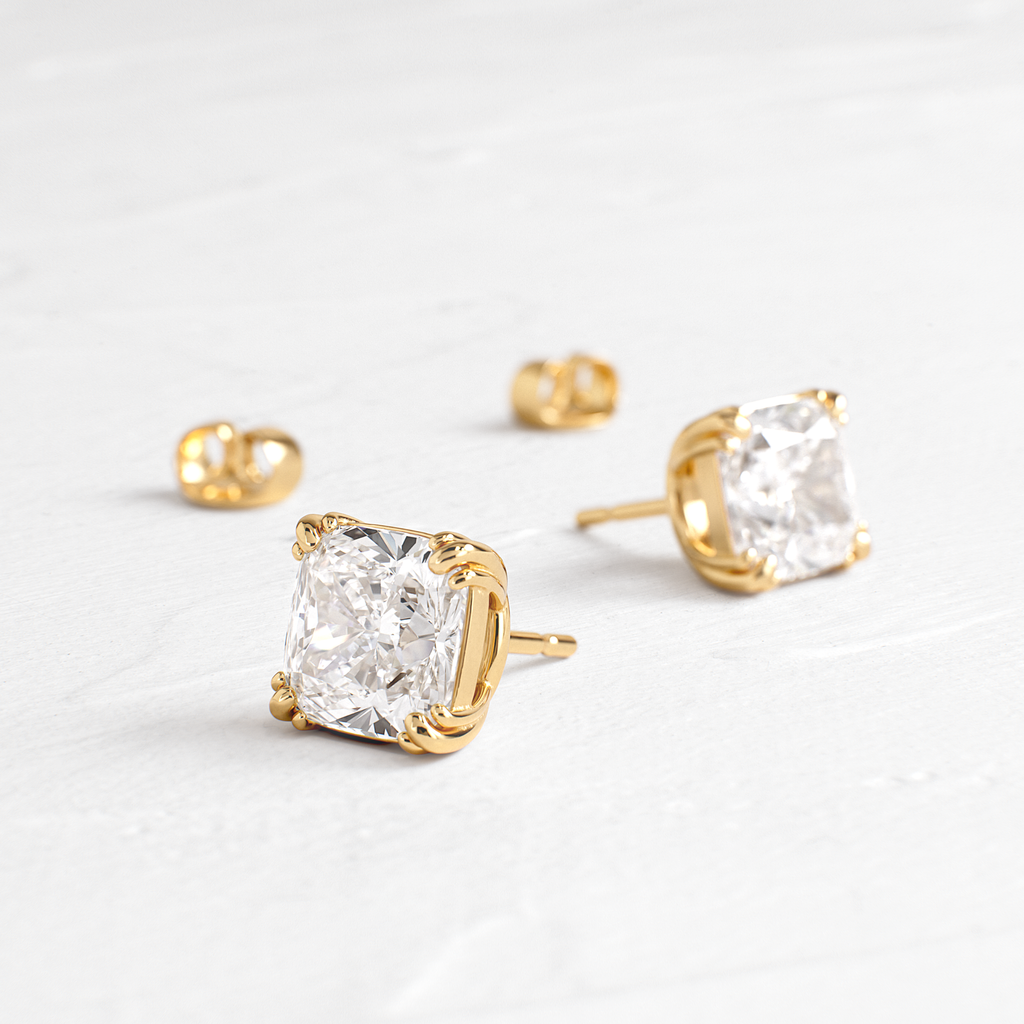 Solitaire- 1.0CT Oval Lab Grown Diamond Earrings