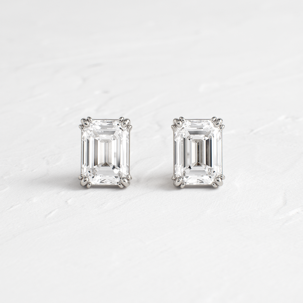 Solitaire- 1.0CT Oval Lab Grown Diamond Earrings