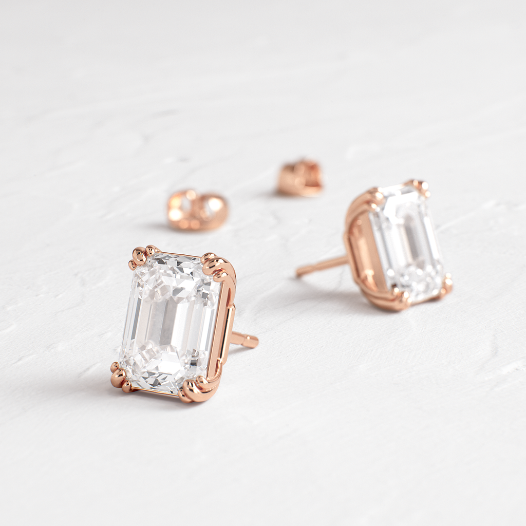 Solitaire- 1.0CT Oval Lab Grown Diamond Earrings