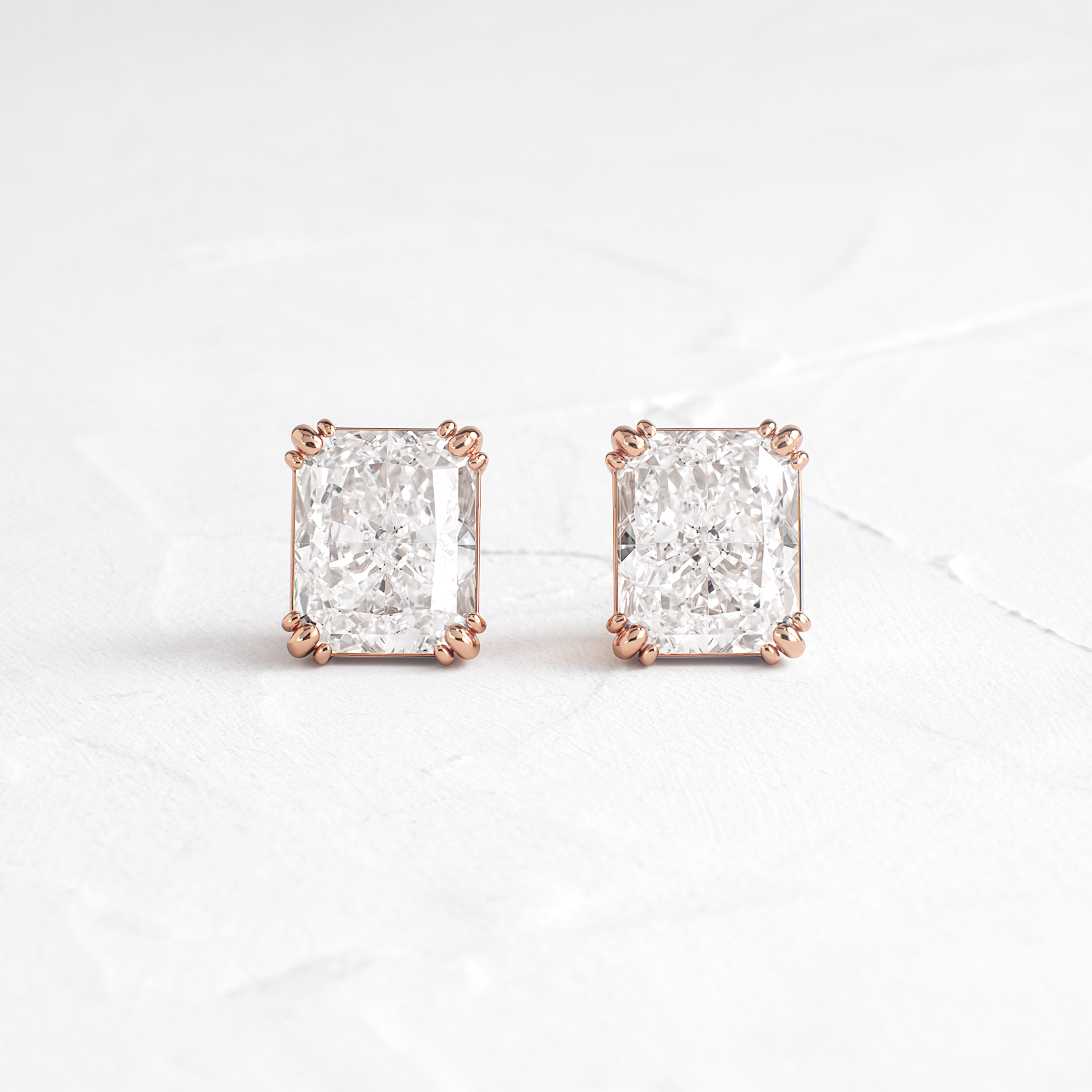 Solitaire- 1.0CT Oval Lab Grown Diamond Earrings