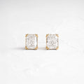 Solitaire- 1.0CT Oval Lab Grown Diamond Earrings