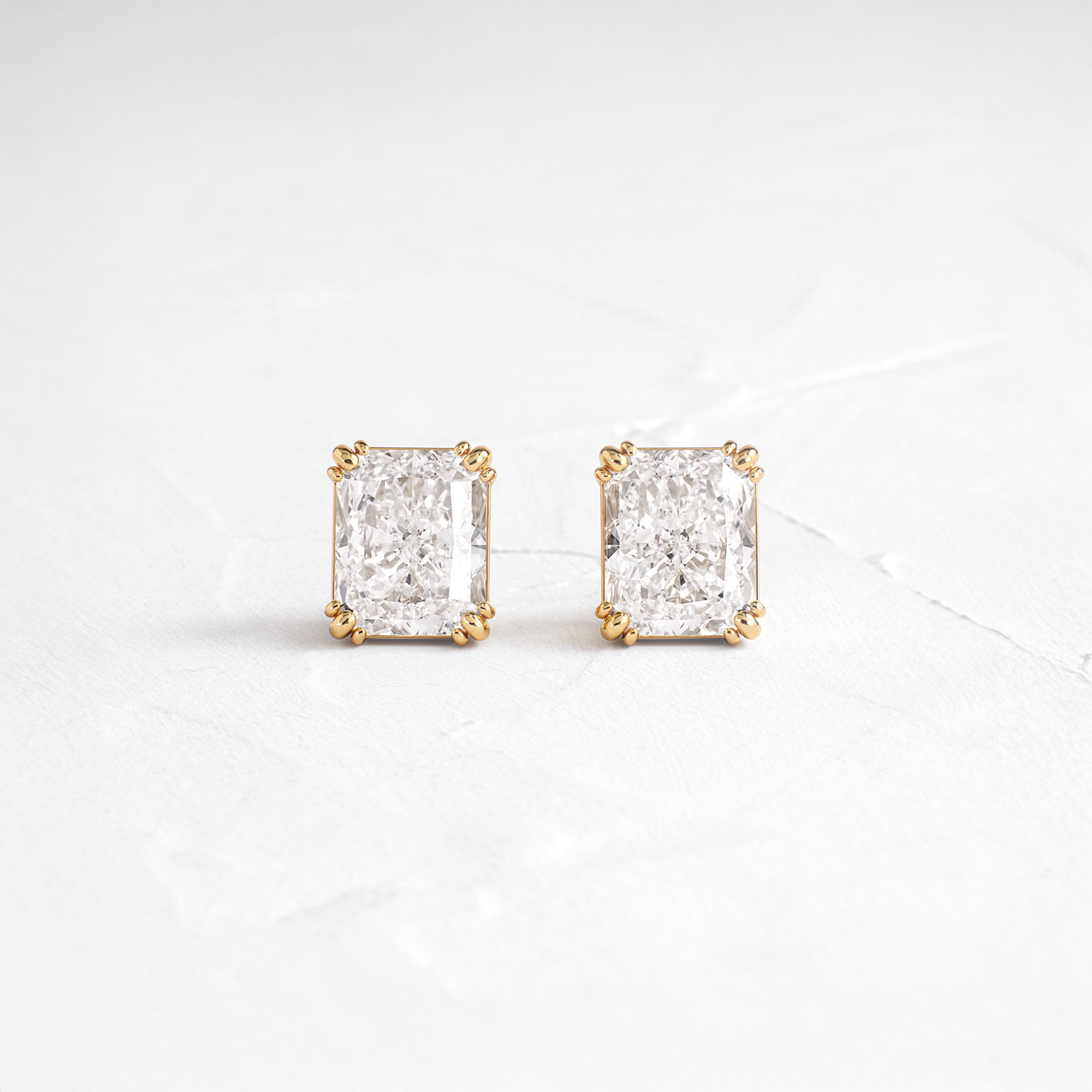 Solitaire- 1.0CT Oval Lab Grown Diamond Earrings