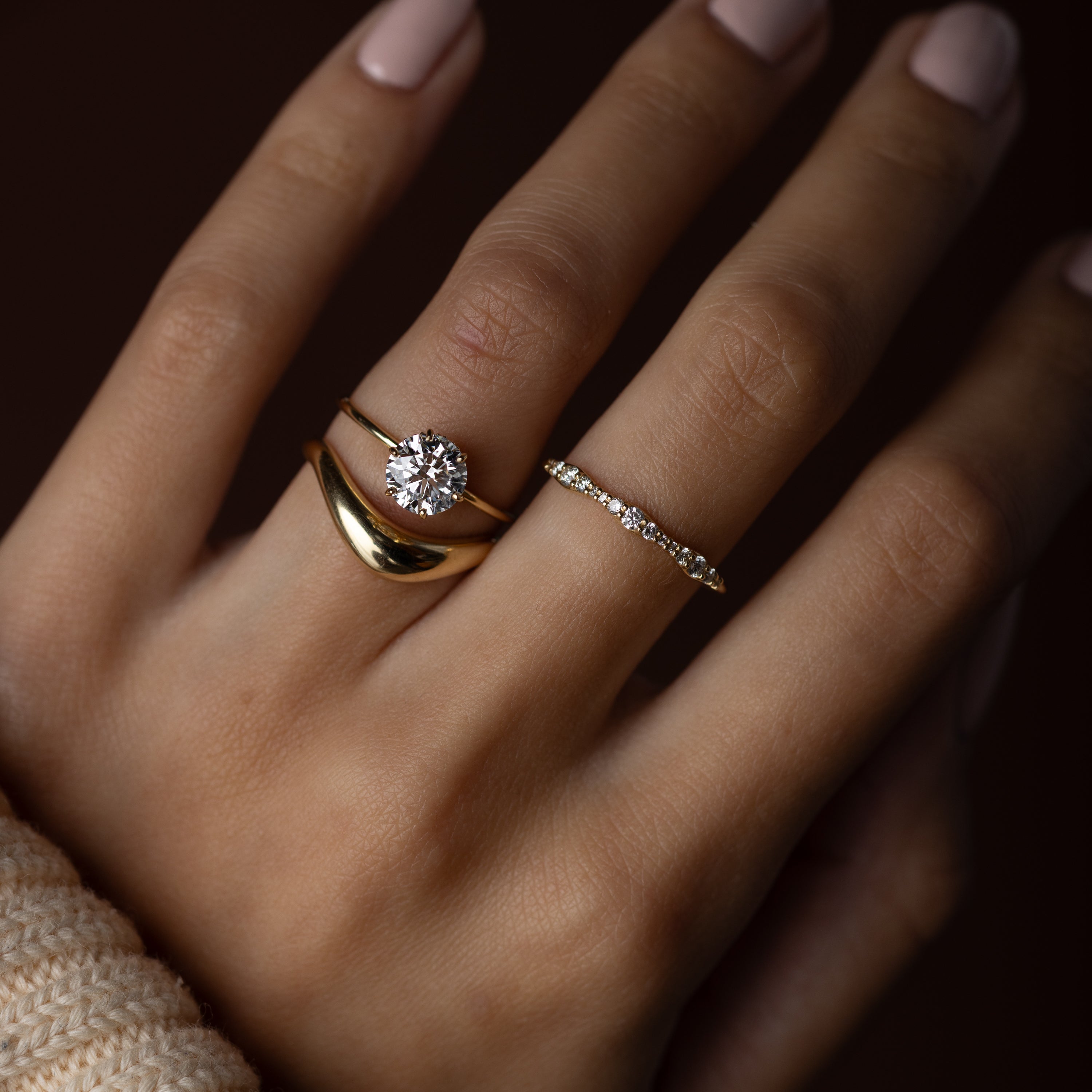 Solitaire-Oval Lab Grown Diamond Engagement Ring