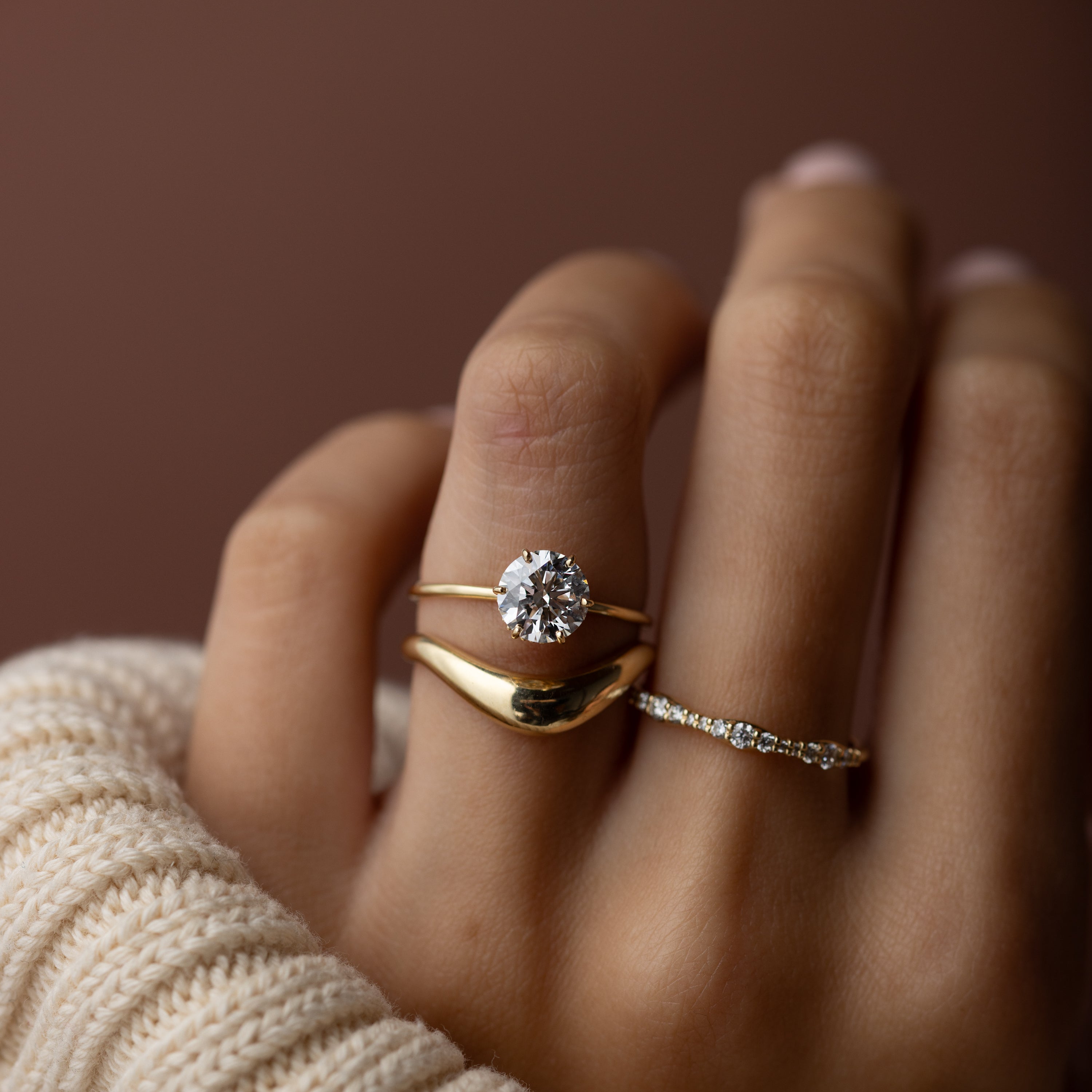 Solitaire-Oval Lab Grown Diamond Engagement Ring