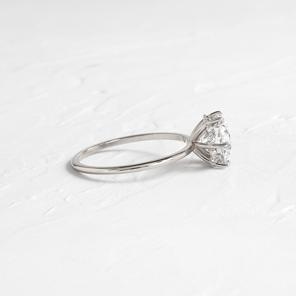 Solitaire-Oval Lab Grown Diamond Engagement Ring