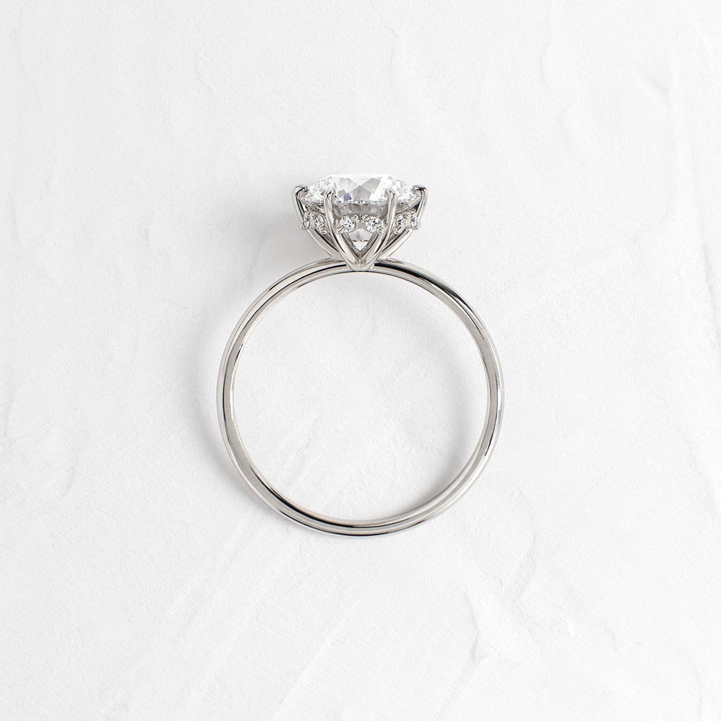 Solitaire-Oval Lab Grown Diamond Engagement Ring