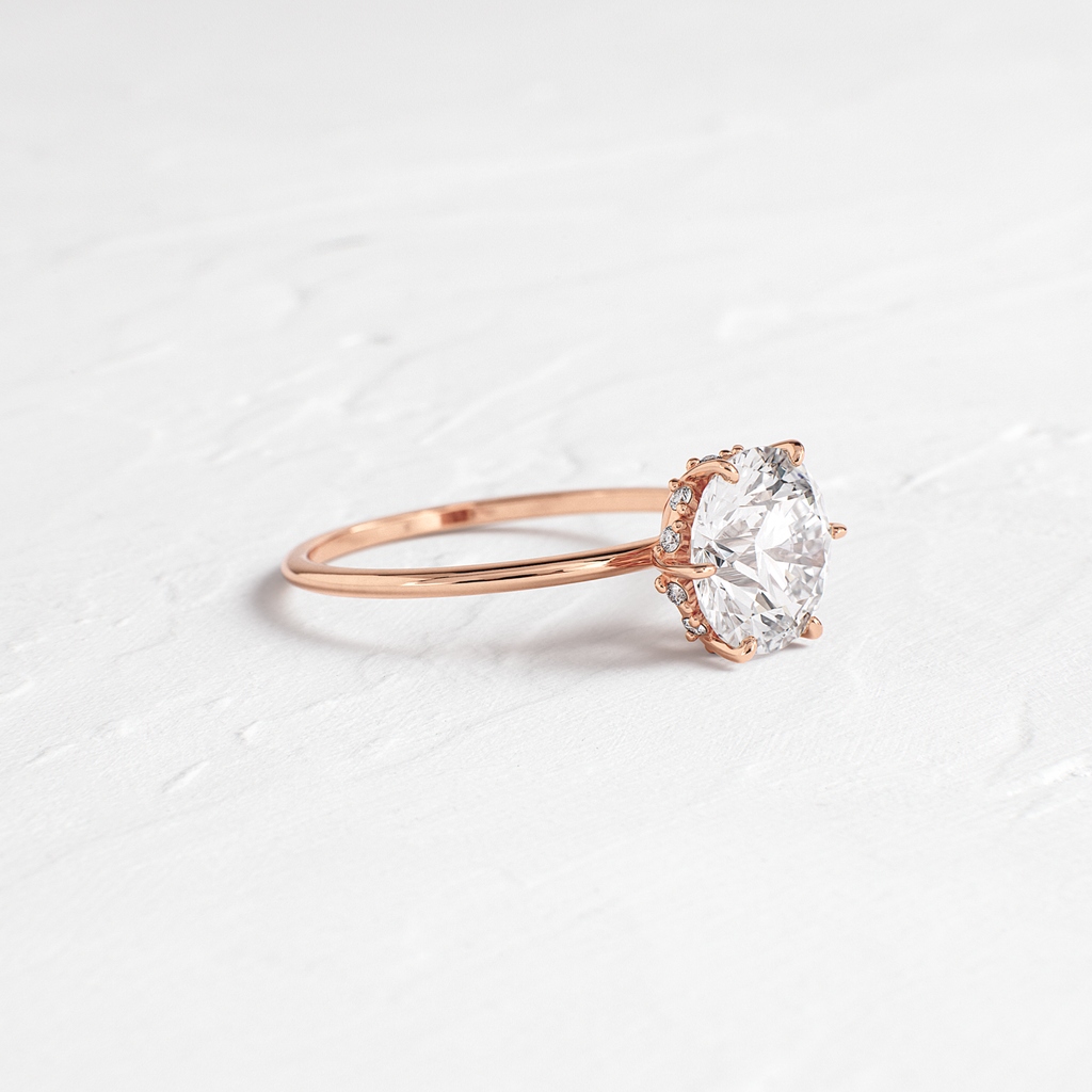 Solitaire-Oval Lab Grown Diamond Engagement Ring