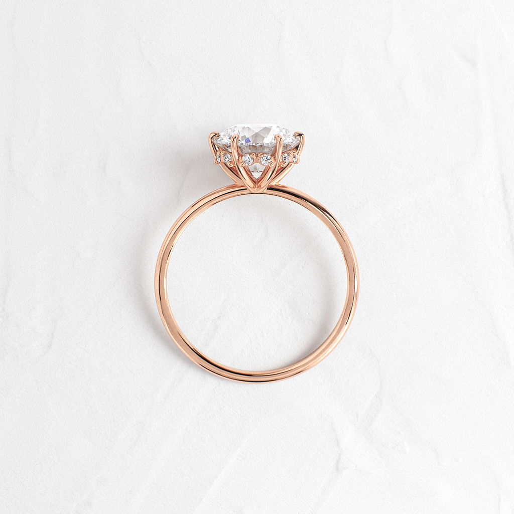Solitaire-Oval Lab Grown Diamond Engagement Ring