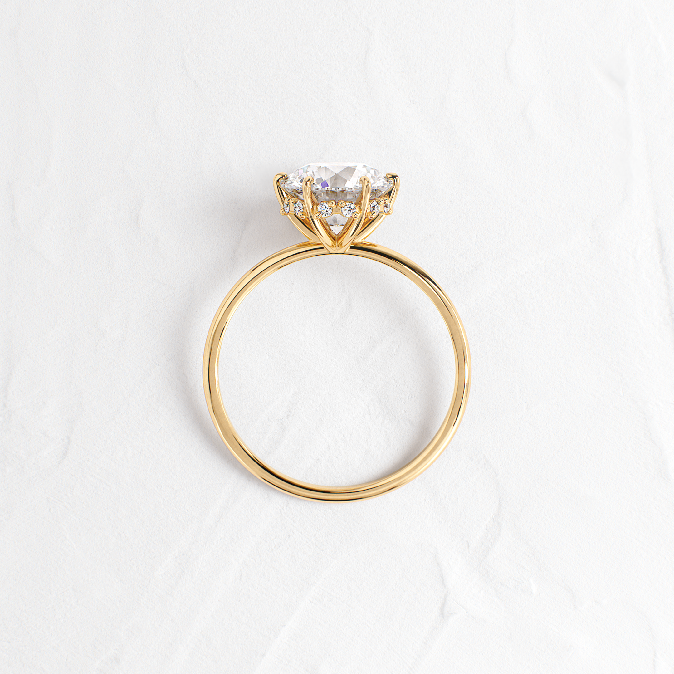 Solitaire-Oval Lab Grown Diamond Engagement Ring