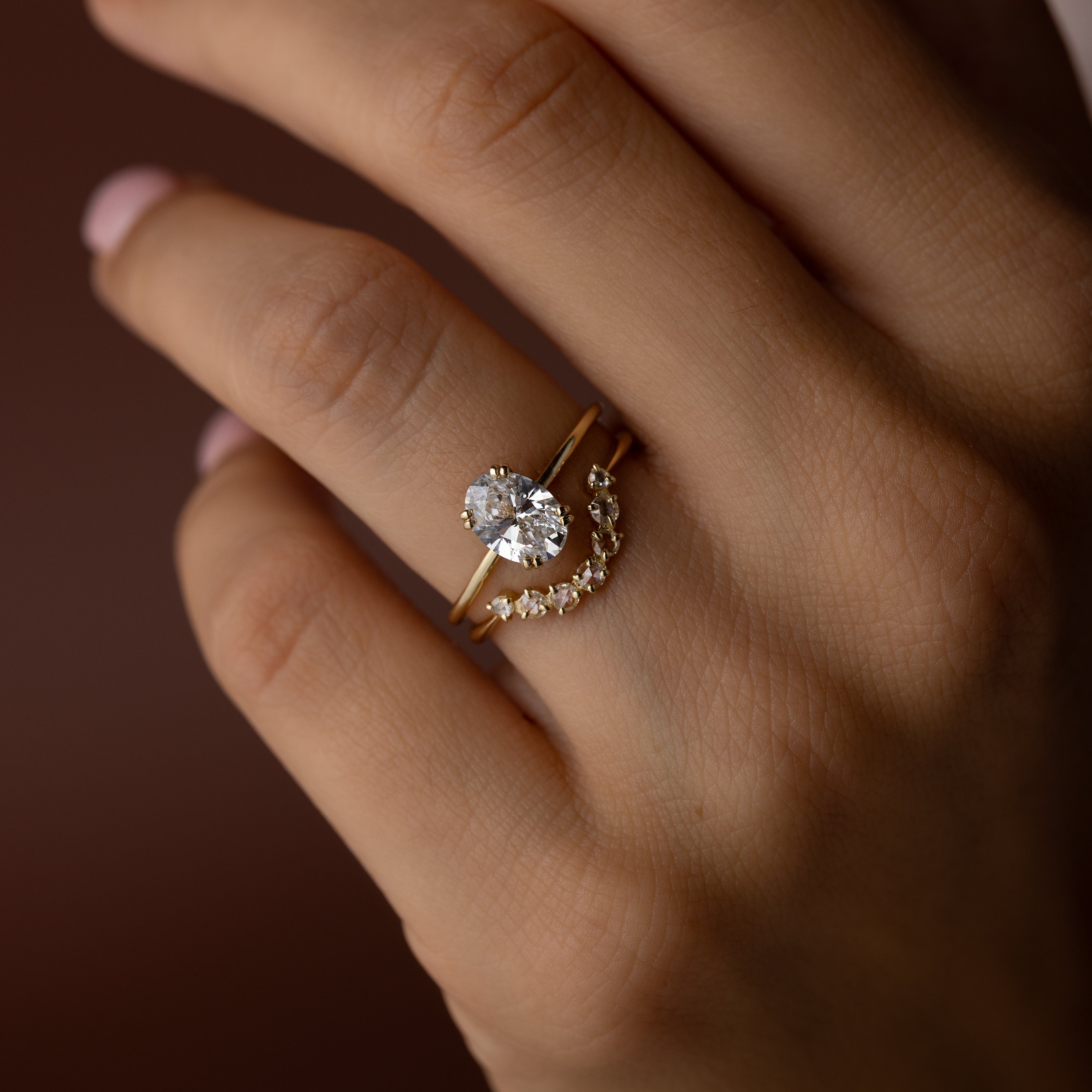 Solitaire-Oval Lab Grown Diamond Engagement Ring