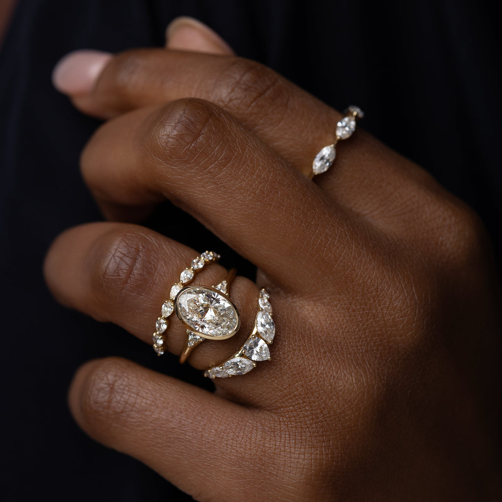Solitaire-Oval Lab Grown Diamond Engagement Ring