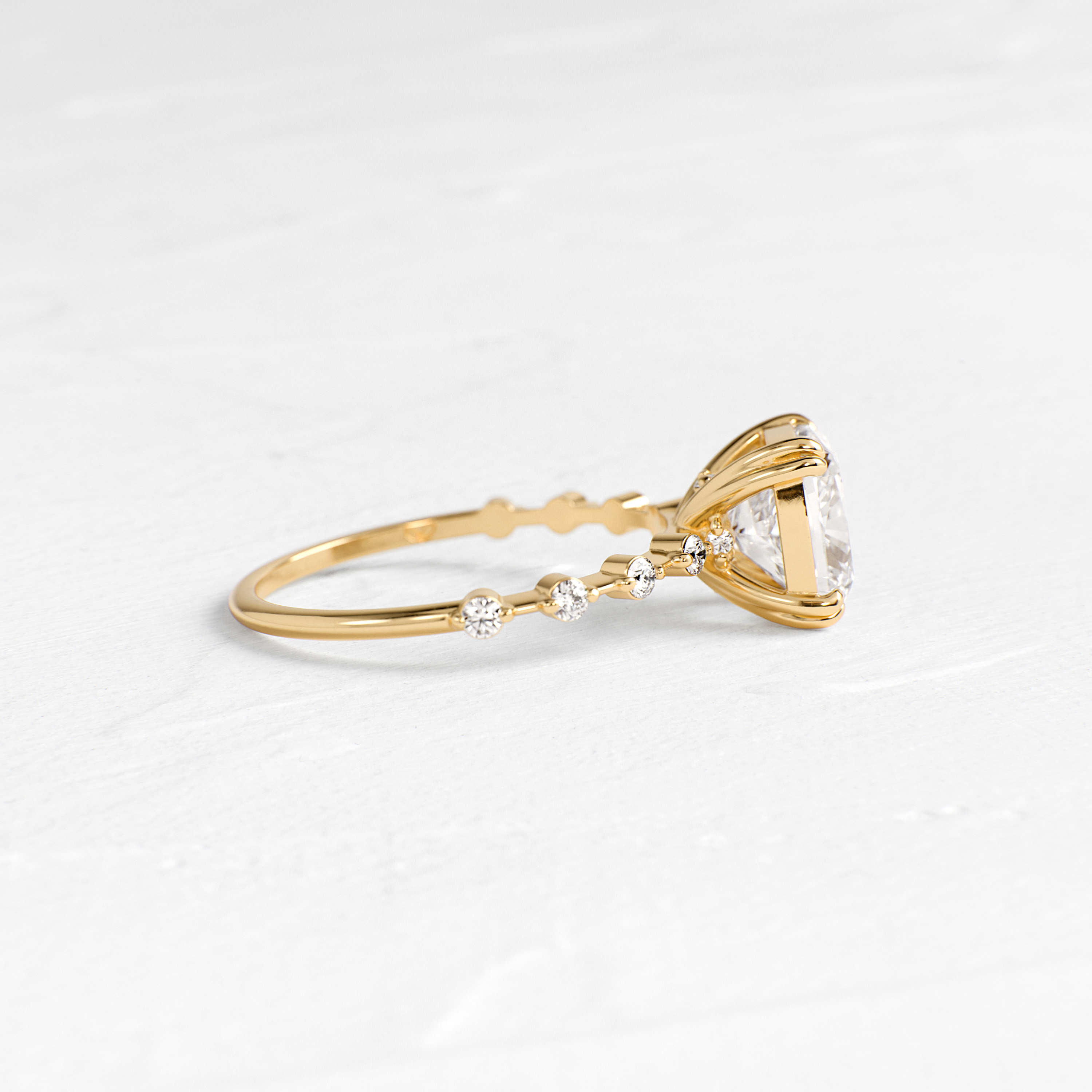 Solitaire-Oval Lab Grown Diamond Engagement Ring