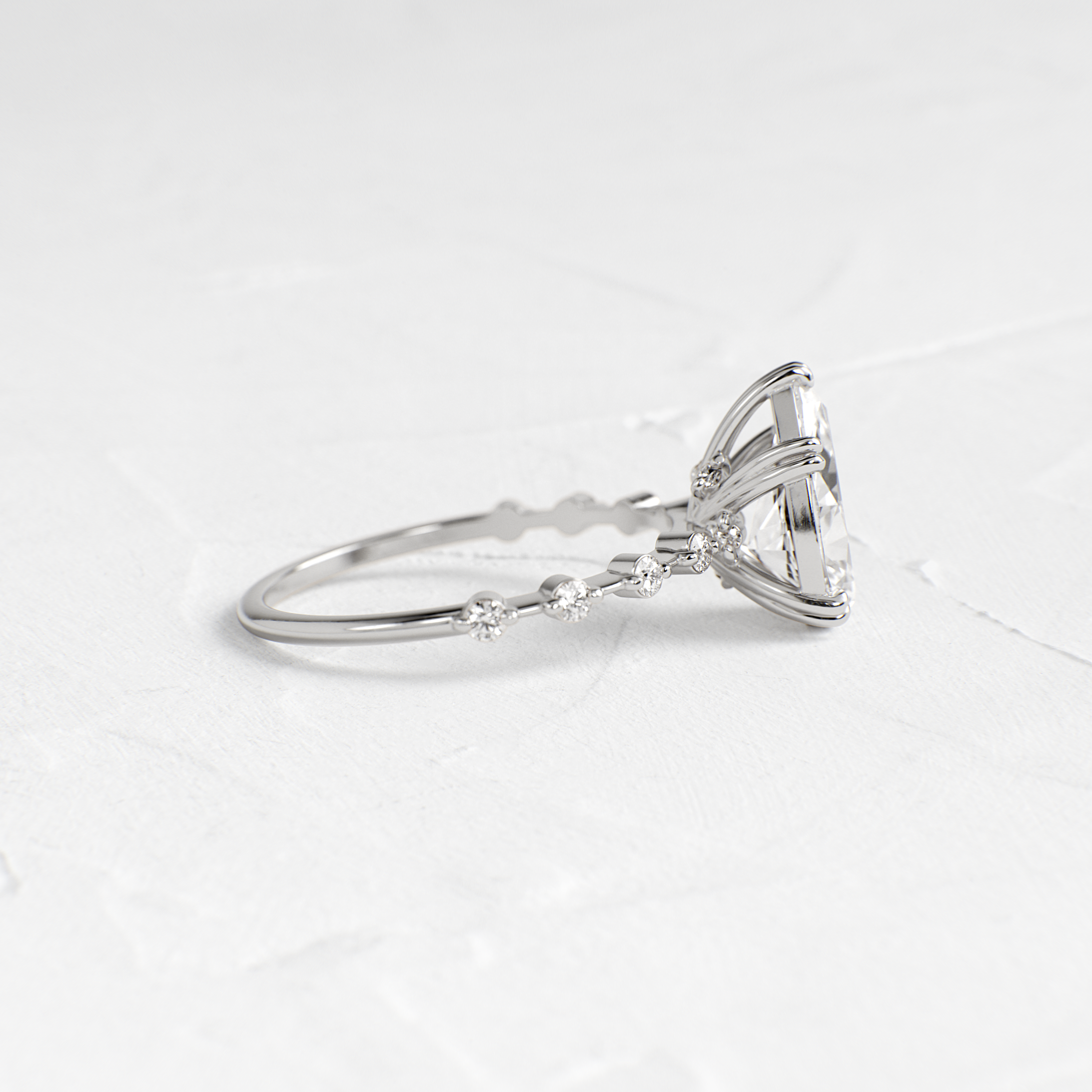 Solitaire-Oval Lab Grown Diamond Engagement Ring