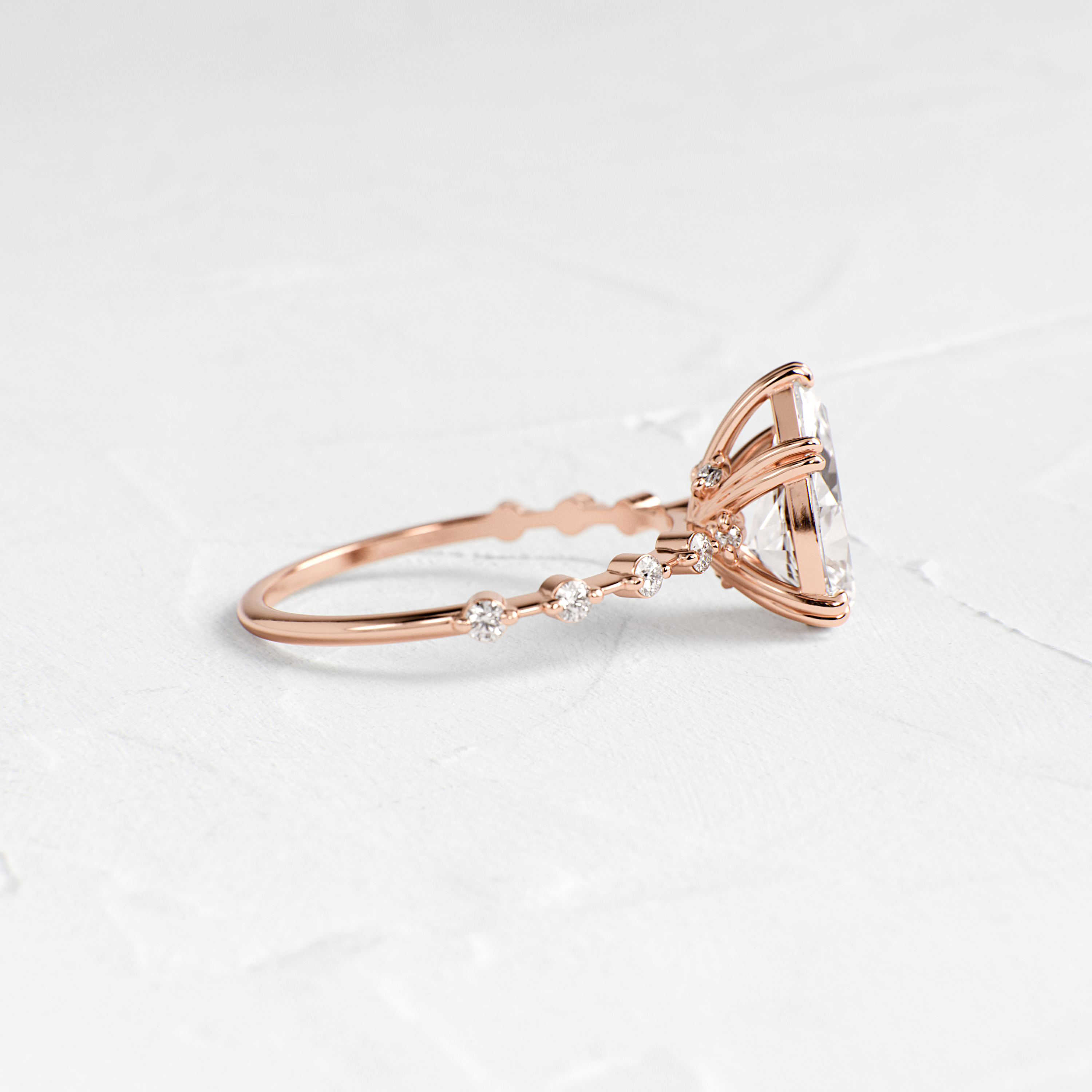 Solitaire-Oval Lab Grown Diamond Engagement Ring