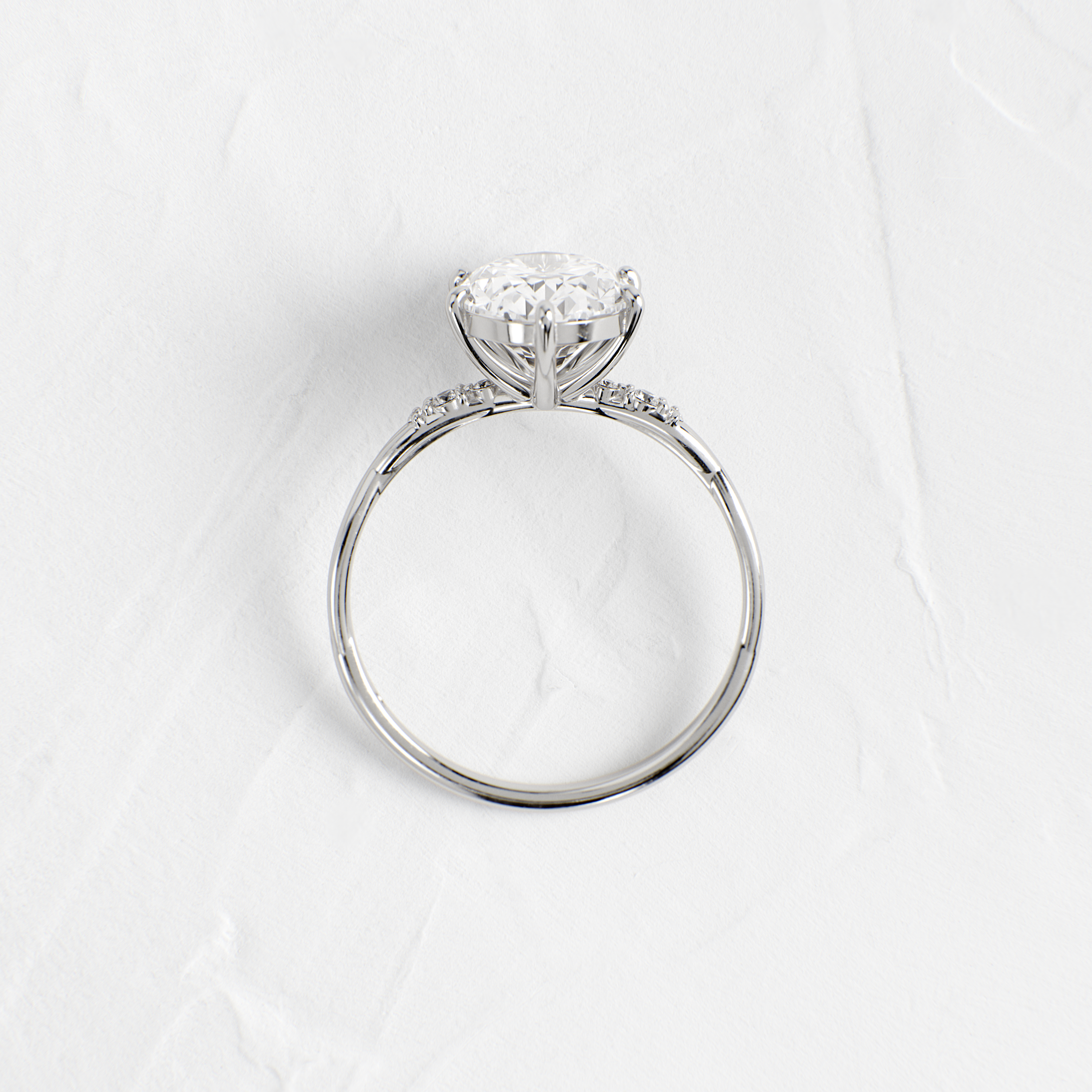 Solitaire-Oval Lab Grown Diamond Engagement Ring