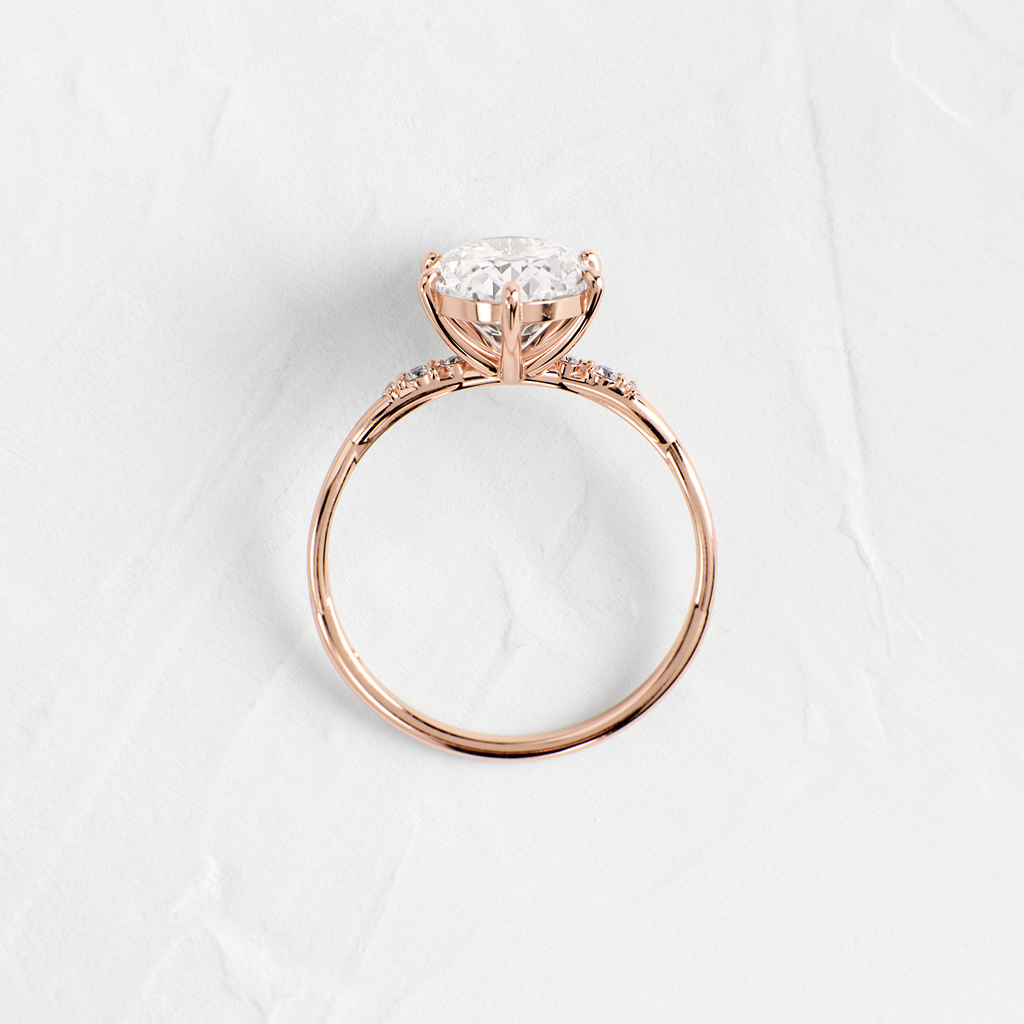 Solitaire-Oval Lab Grown Diamond Engagement Ring