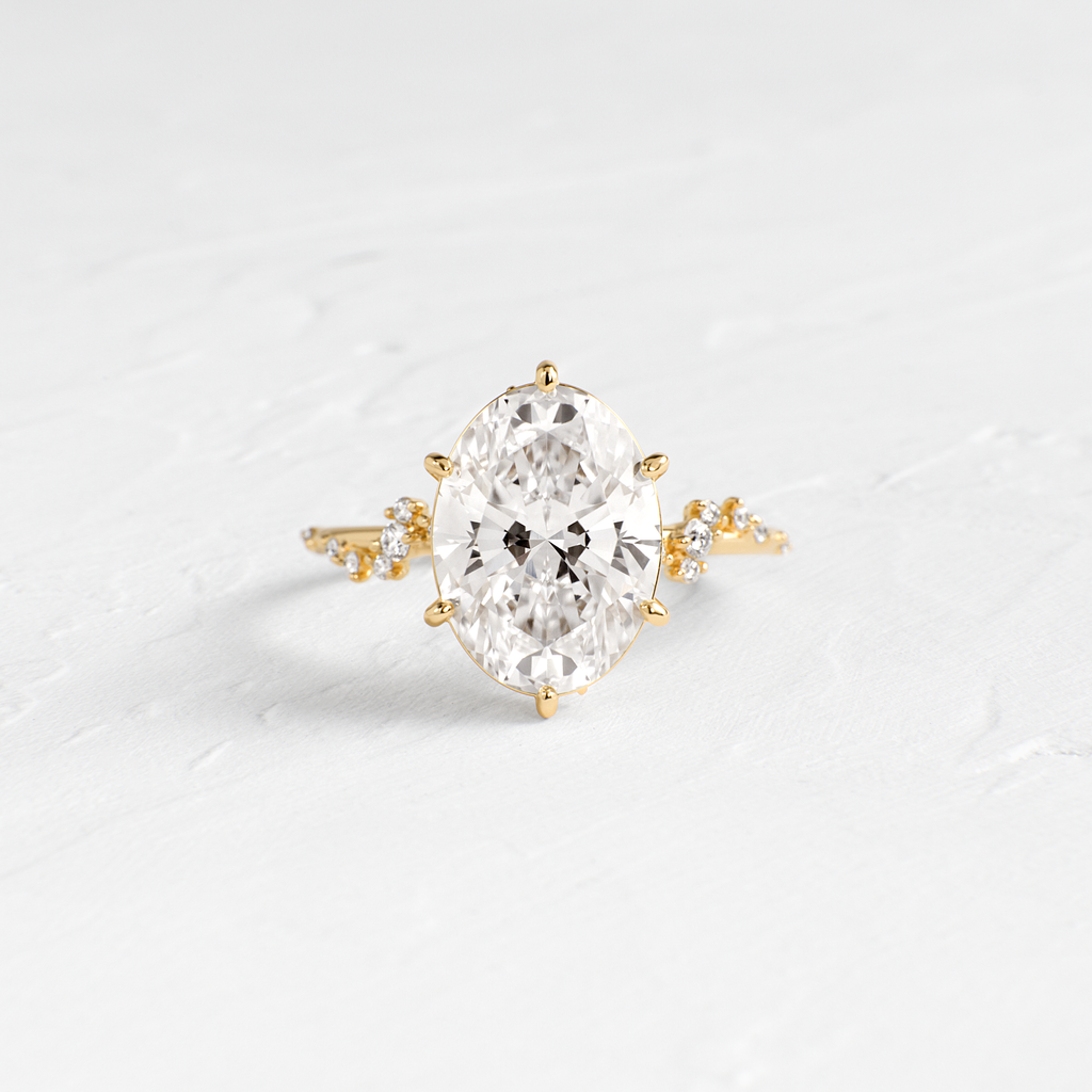 Solitaire-Oval Lab Grown Diamond Engagement Ring