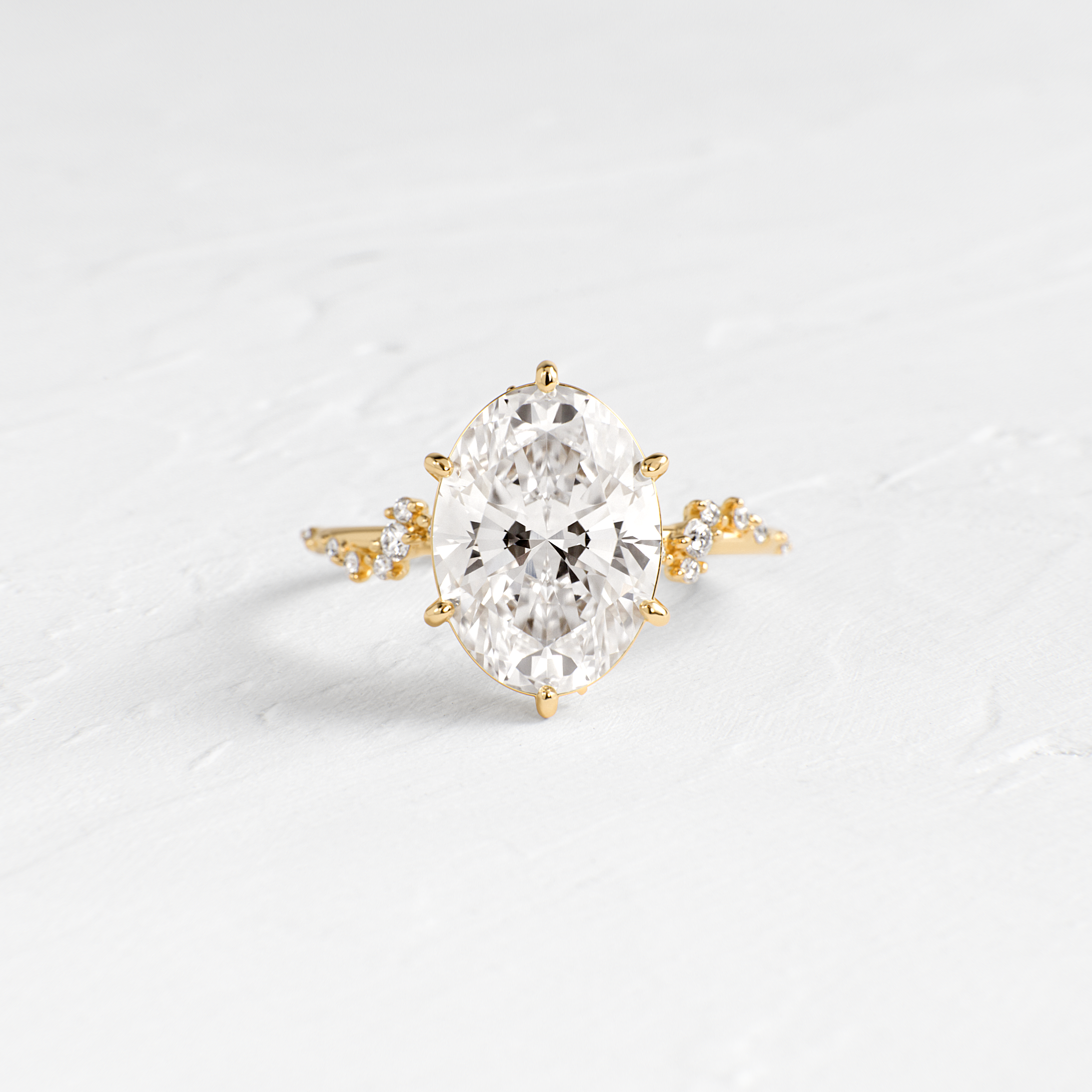 Solitaire-Oval Lab Grown Diamond Engagement Ring