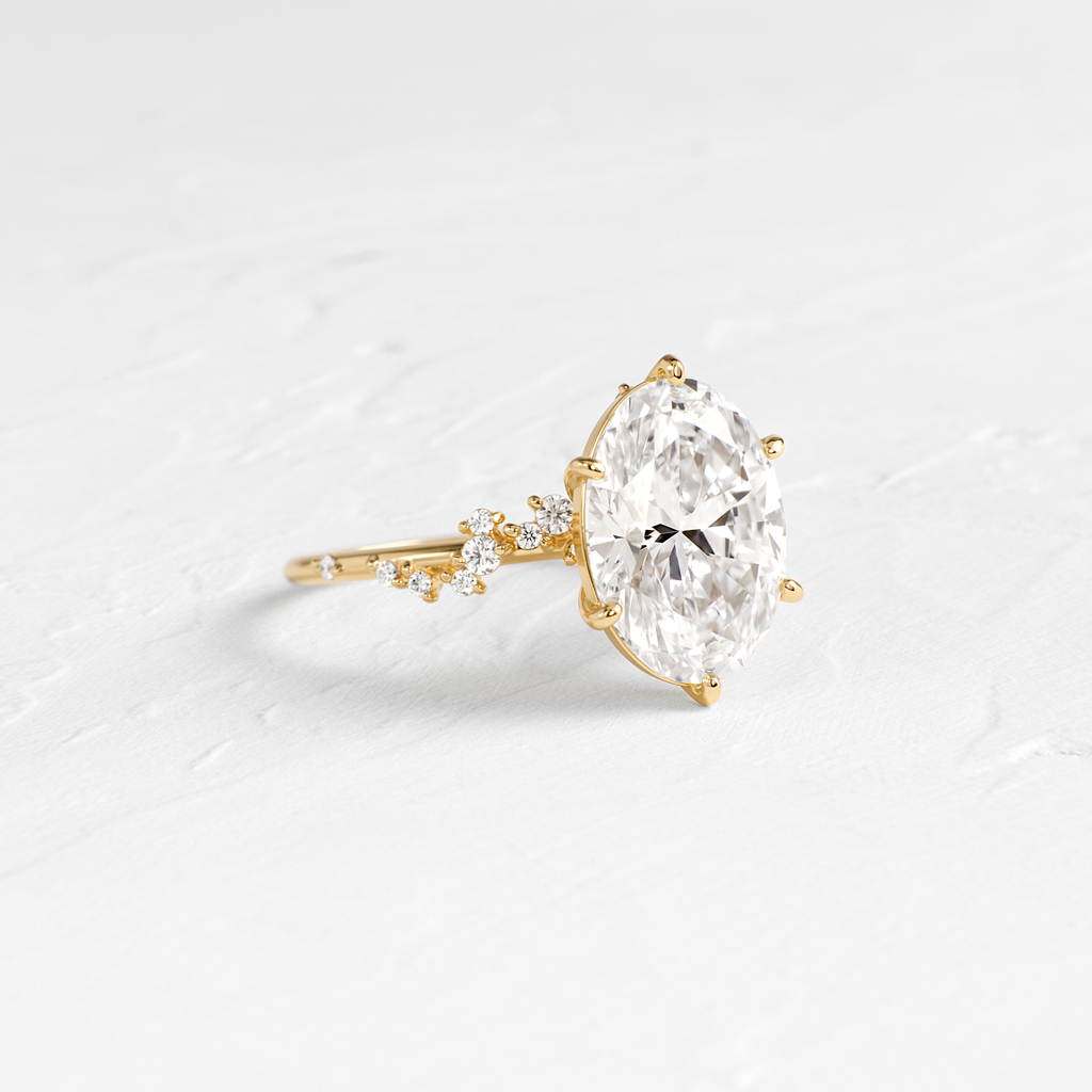 Solitaire-Oval Lab Grown Diamond Engagement Ring