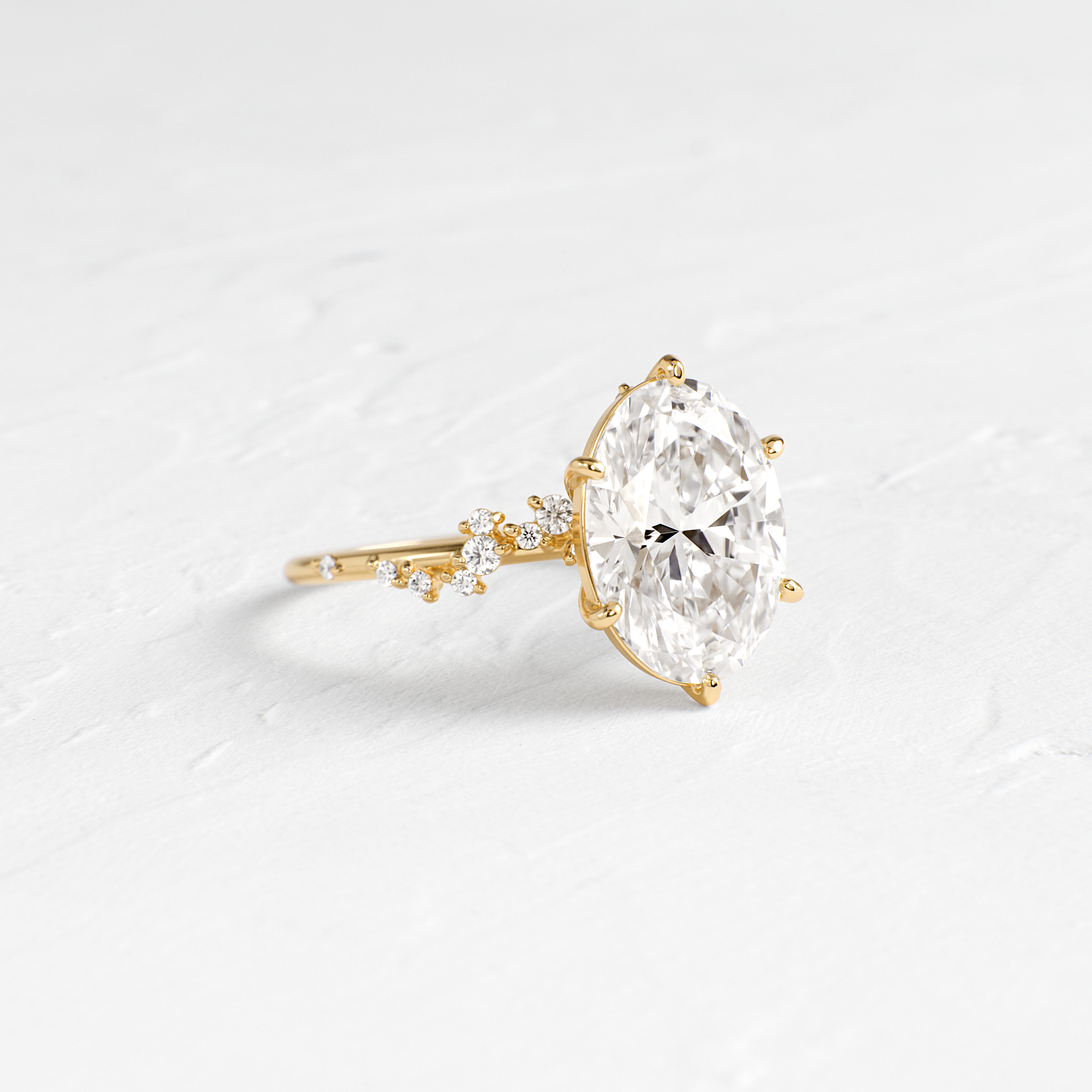 Solitaire-Oval Lab Grown Diamond Engagement Ring