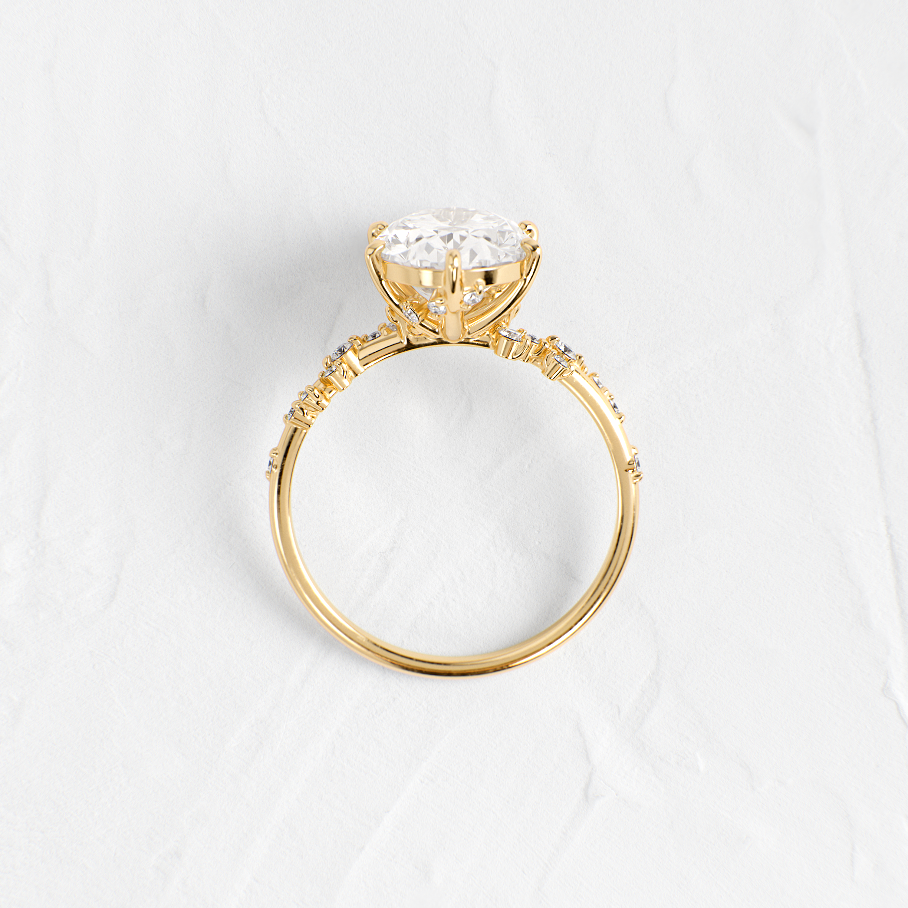 Solitaire-Oval Lab Grown Diamond Engagement Ring
