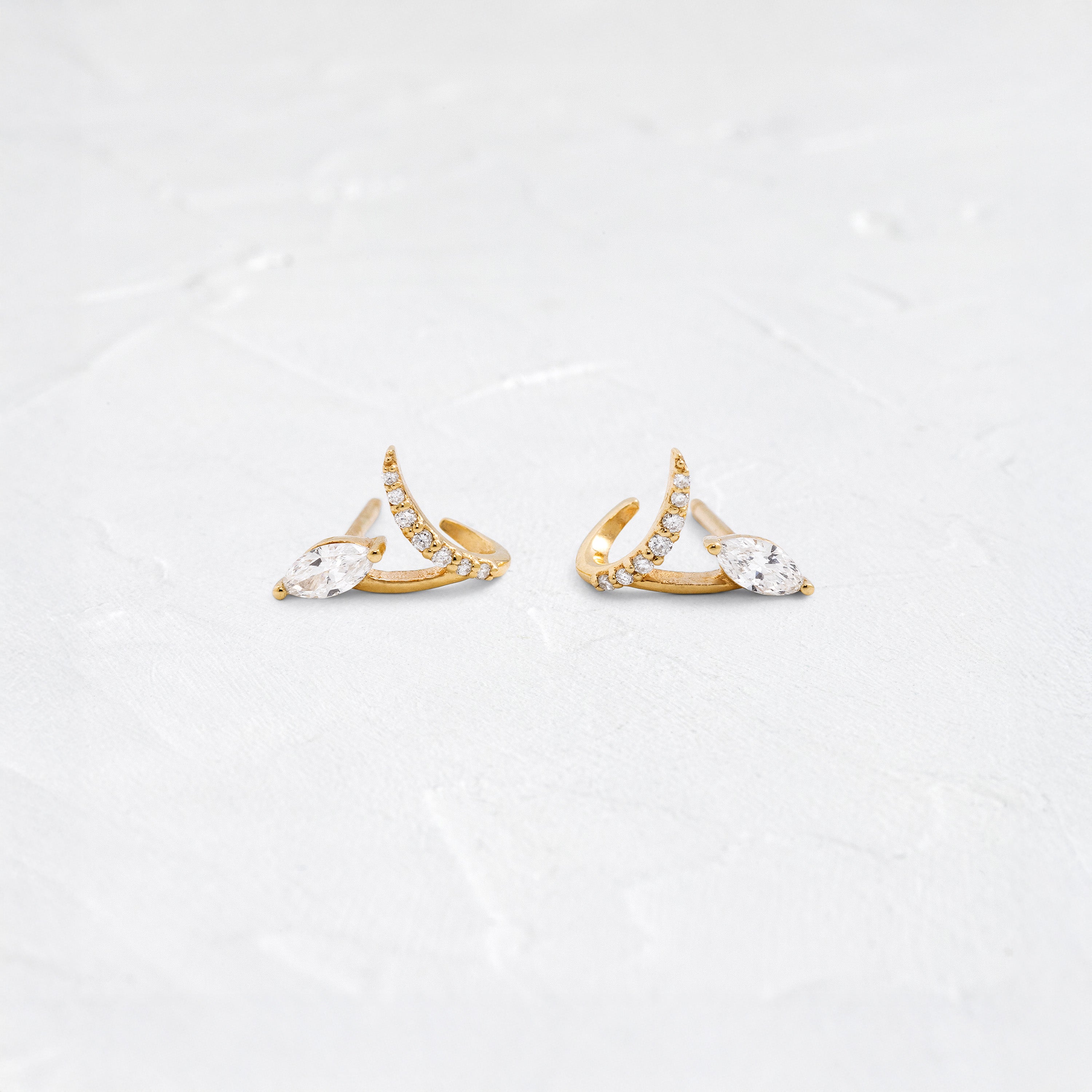 Solitaire- 1.0CT Oval Lab Grown Diamond Earrings