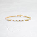 Solitaire Bezel-1.0 CT Oval Lab Grown Diamond Bracelets