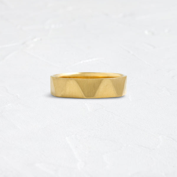 Multi Facet- Men's Wedding Band - Classic- Men's Wedding Band