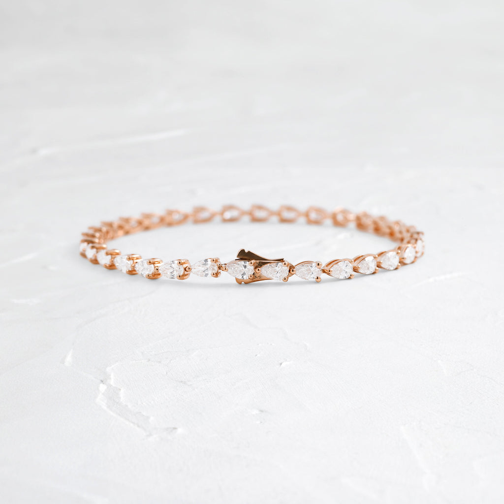 Solitaire Bezel-1.0 CT Oval Lab Grown Diamond Bracelets