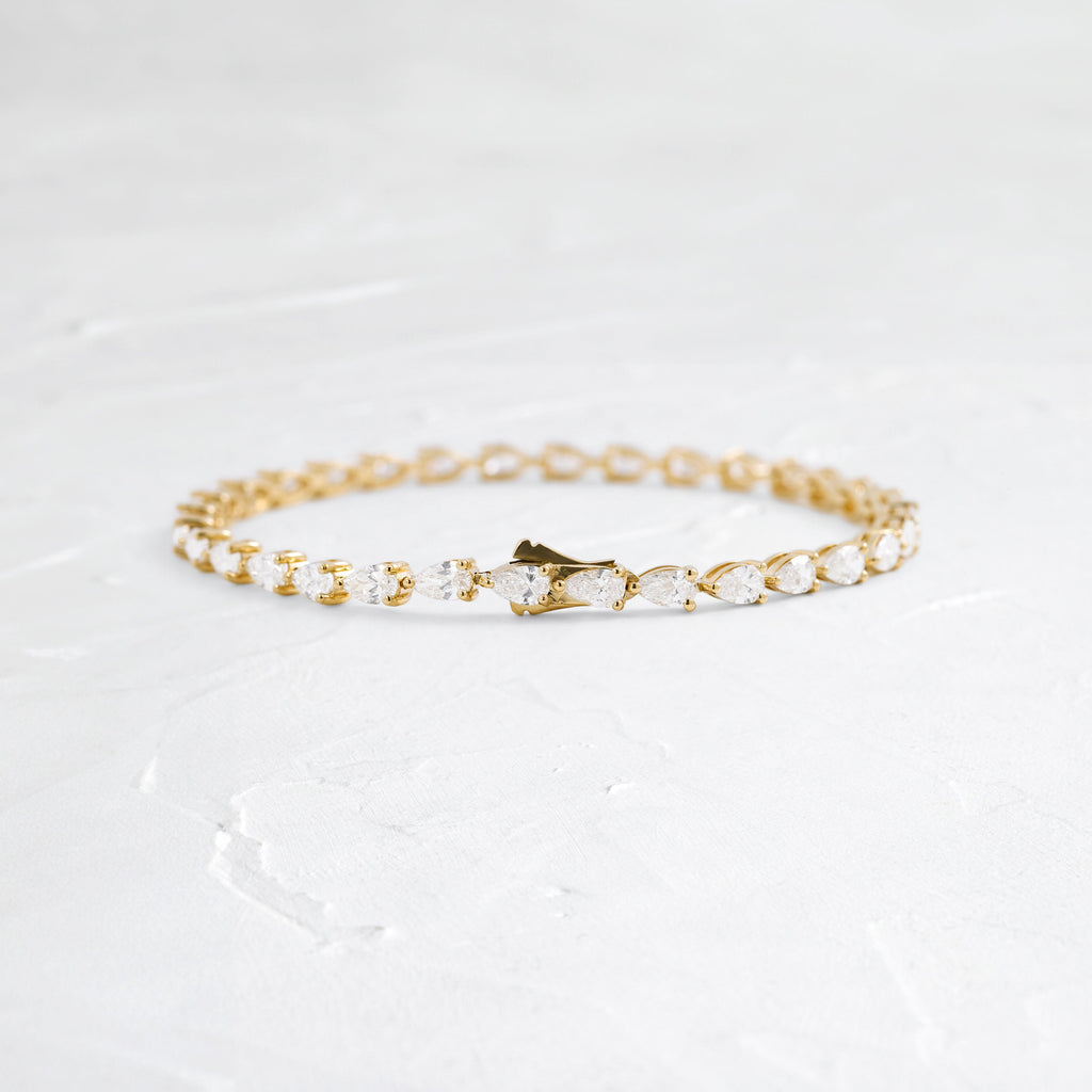 Solitaire Bezel-1.0 CT Oval Lab Grown Diamond Bracelets