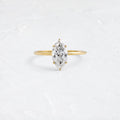 Solitaire-Oval Lab Grown Diamond Engagement Ring